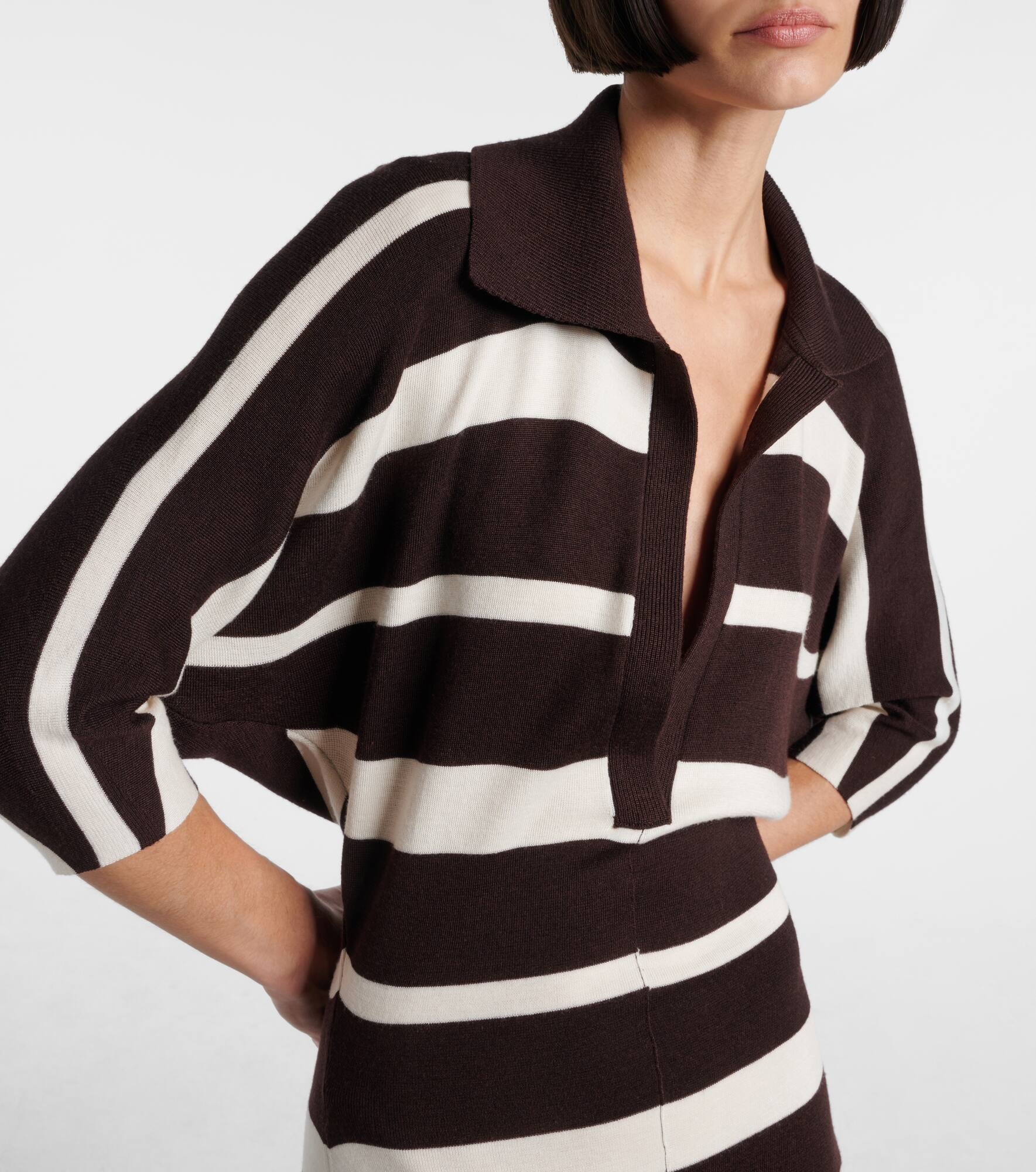 Solana striped wool and silk maxi dress - 4
