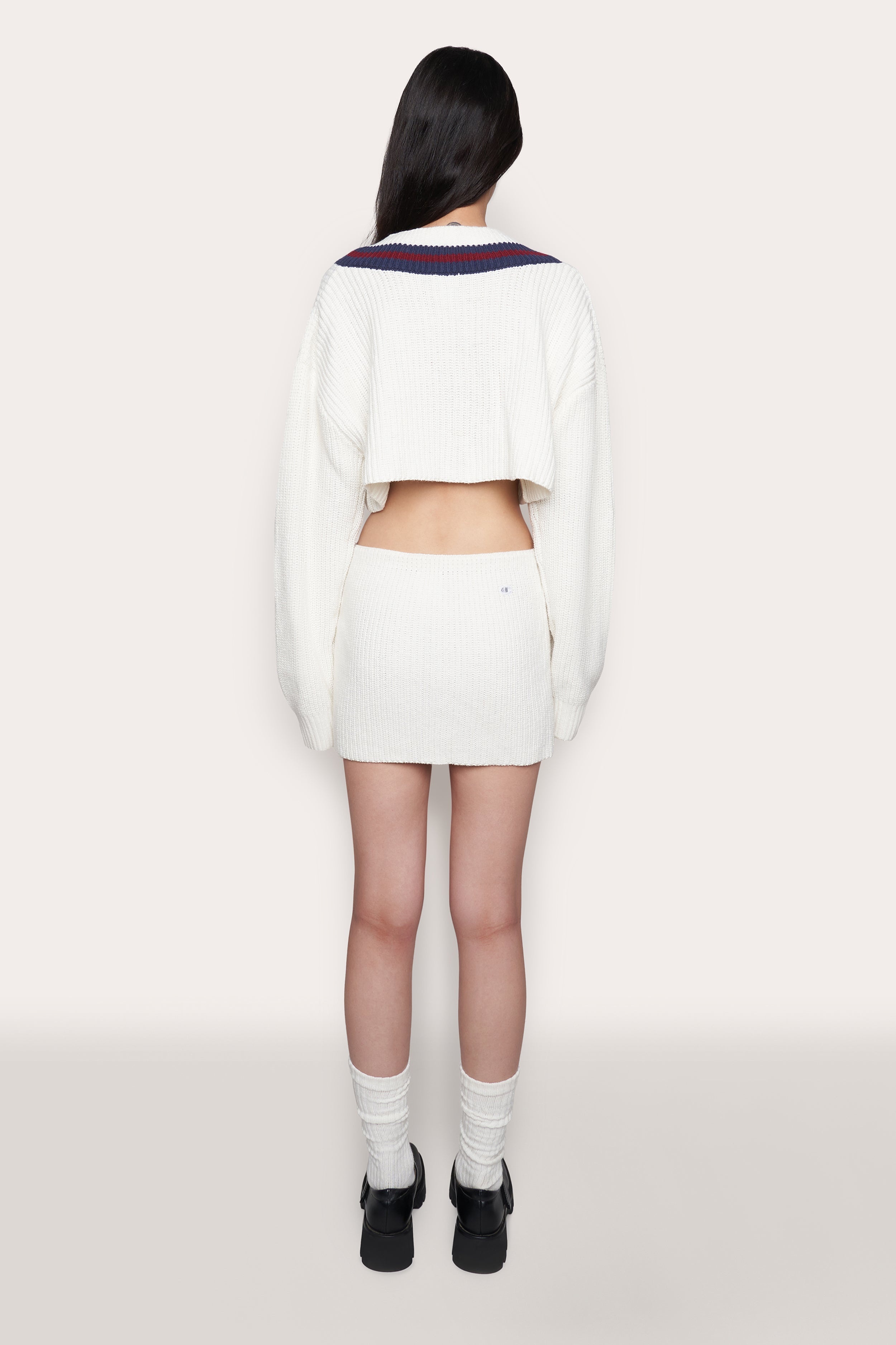 GUIZIO X CHAMPION RIB KNIT MINI SKIRT - 4