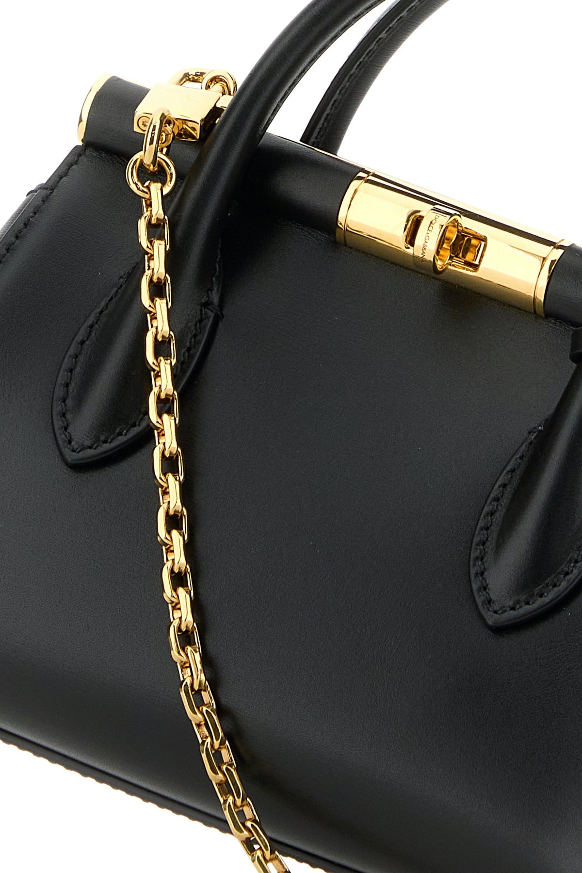 Black leather Marlene handbag - 4