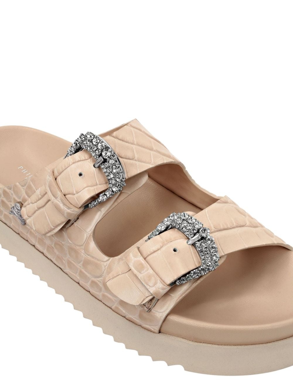 Croco-printed sandals - 4