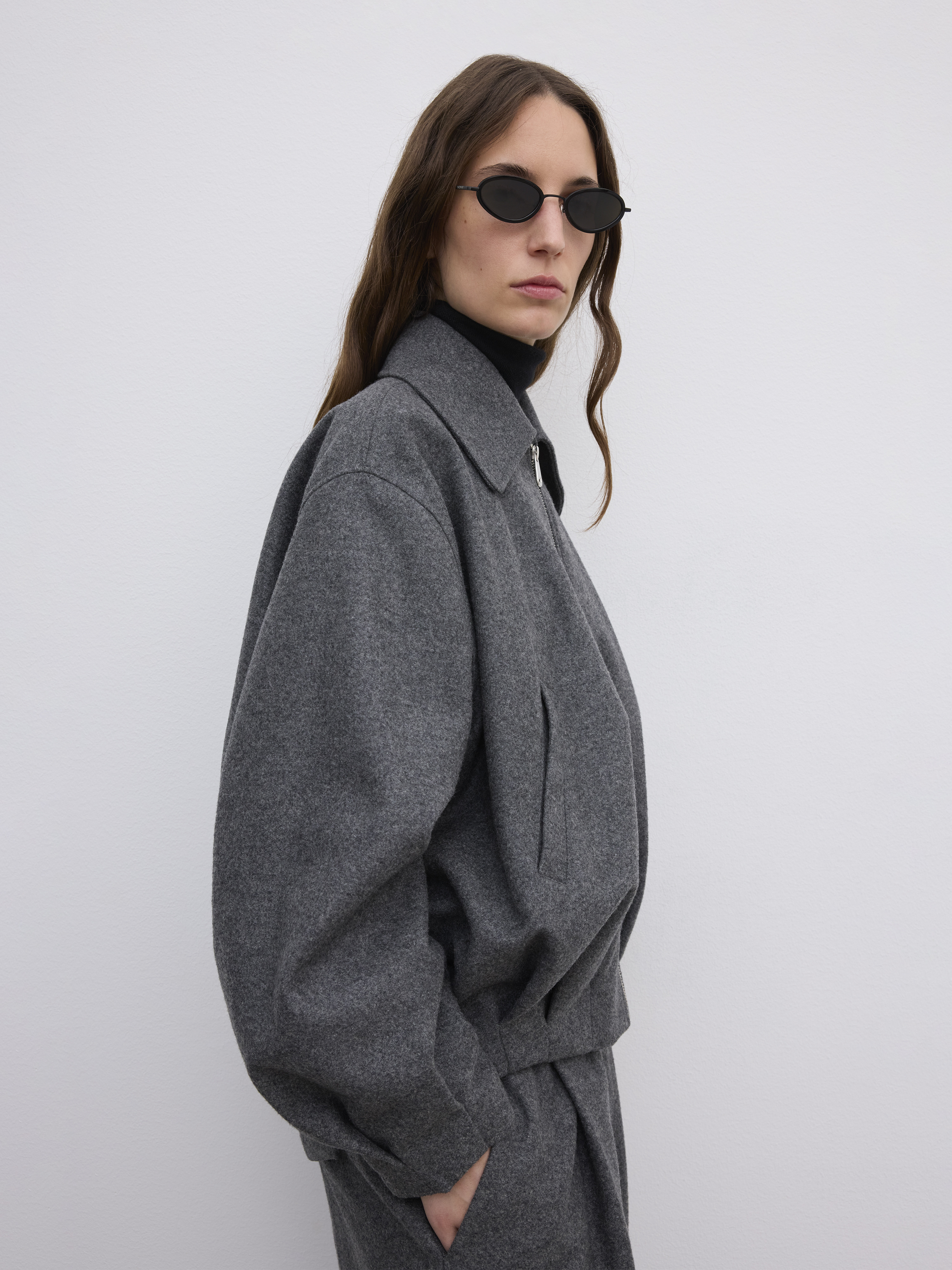 Wool Felt Blouson - 2