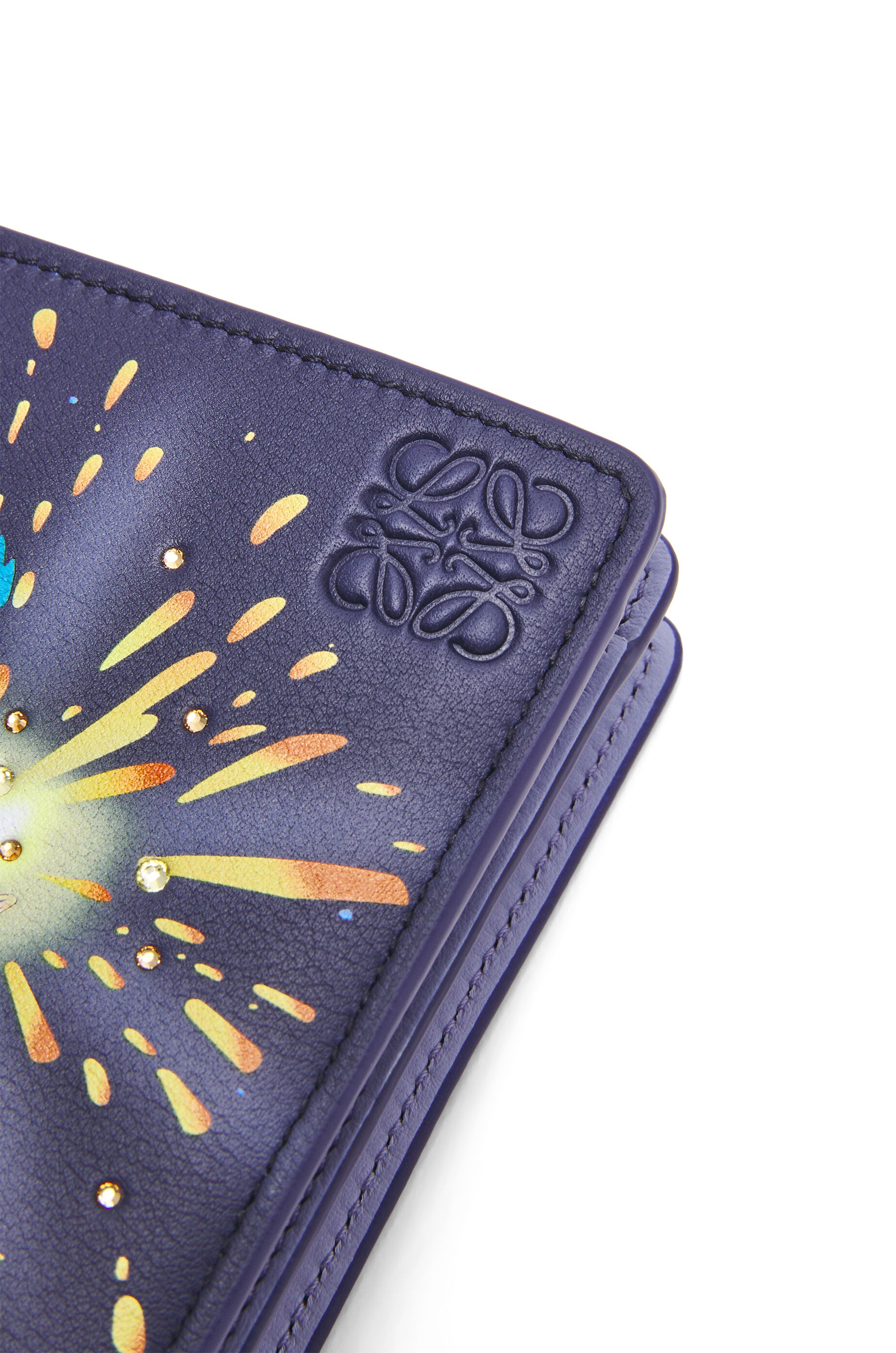 Magical Sky compact zip wallet in classic calfskin - 5