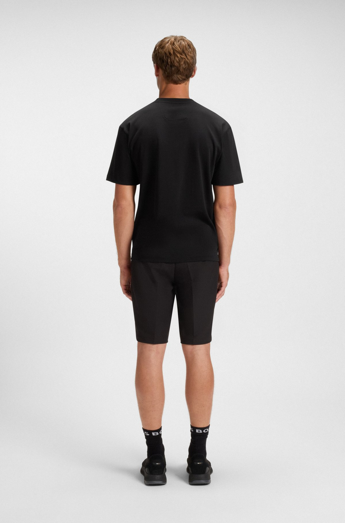 COTTON-JERSEY T-SHIRT WITH DOUBLE B MONOGRAM - 5