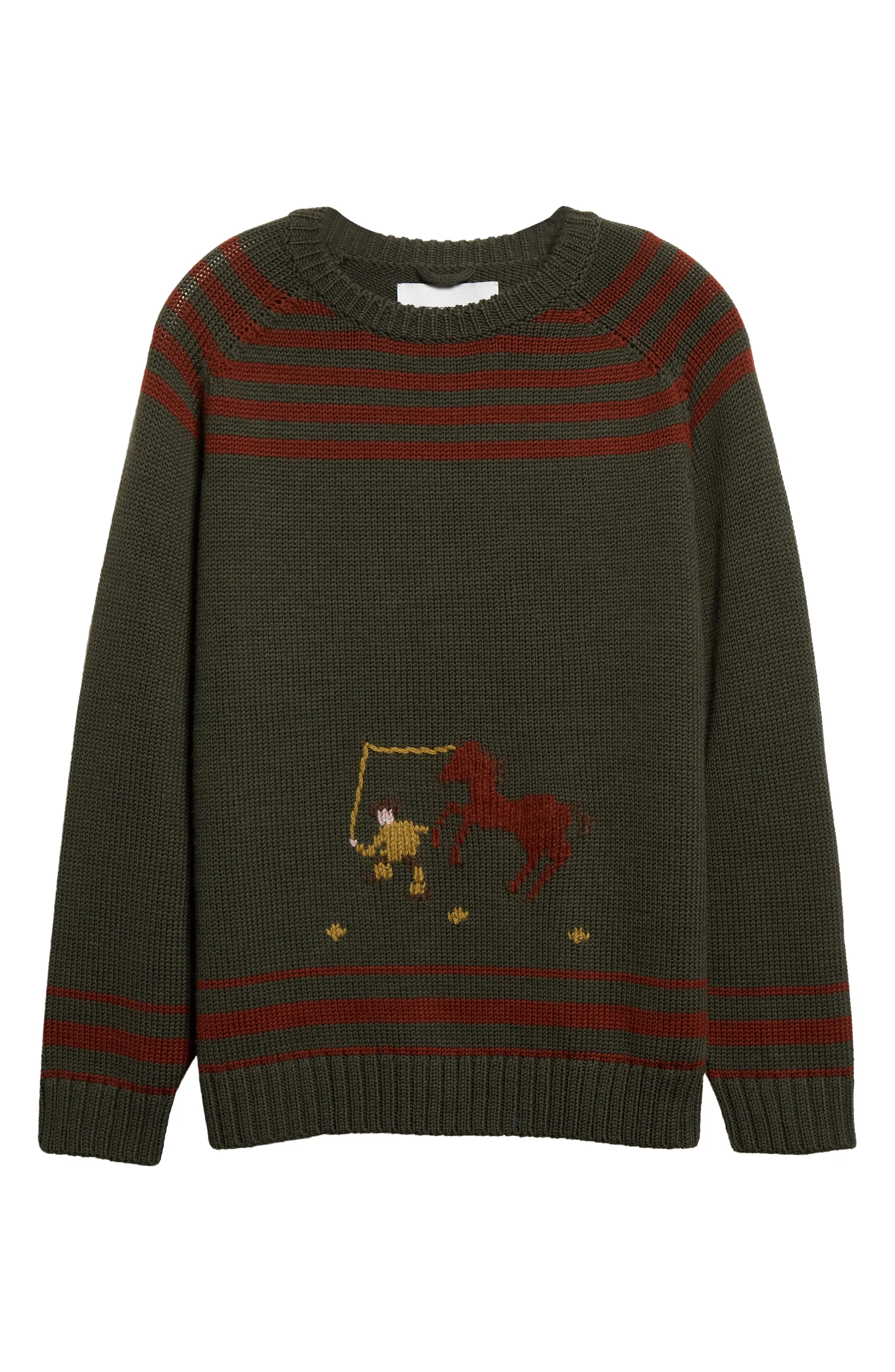 Pony Lasso Boxy Fit Crewneck Sweater - 5