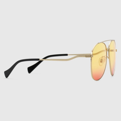 GUCCI Aviator frame sunglasses outlook