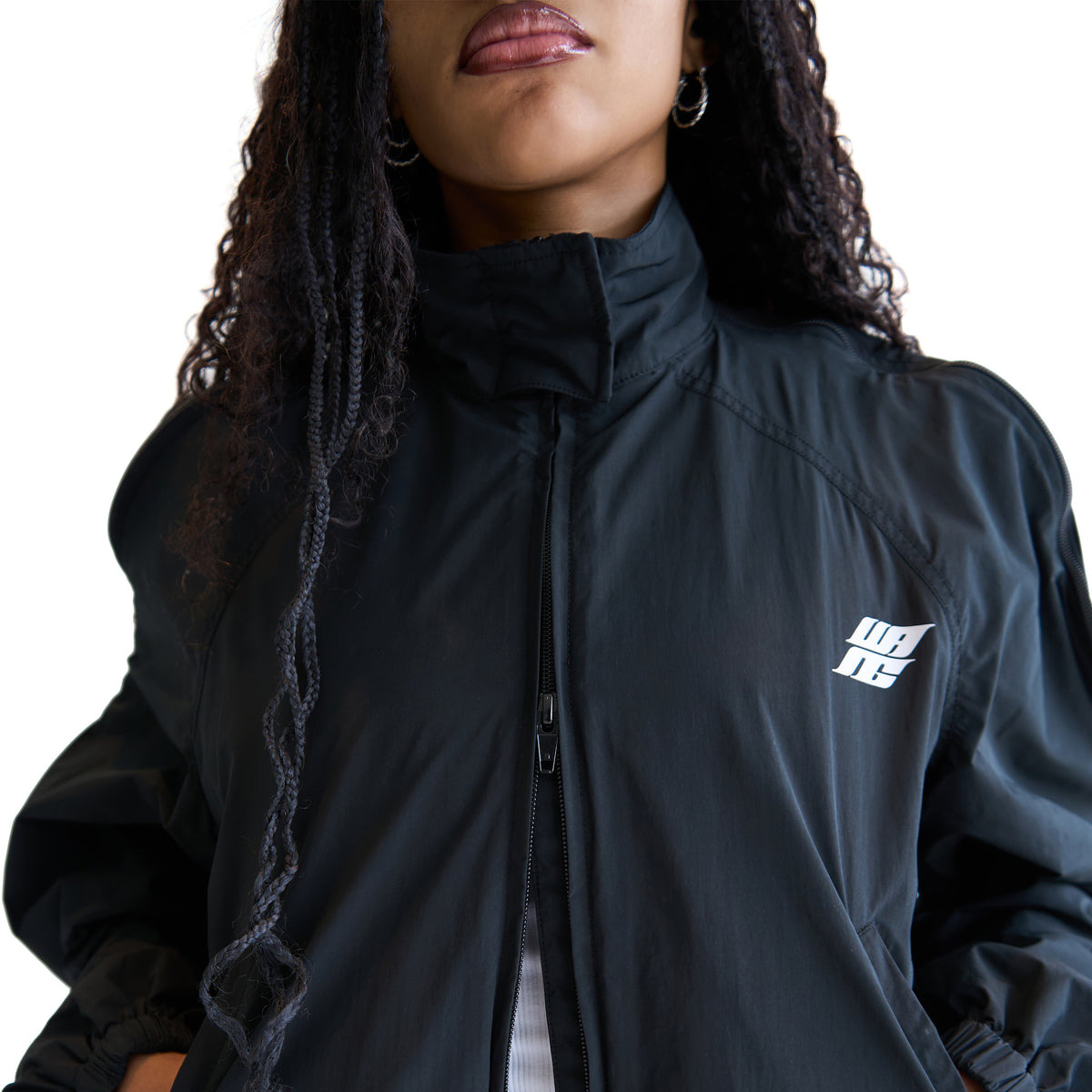 ZIP SLEEVE COACHES JACKET (BLACK) - 5