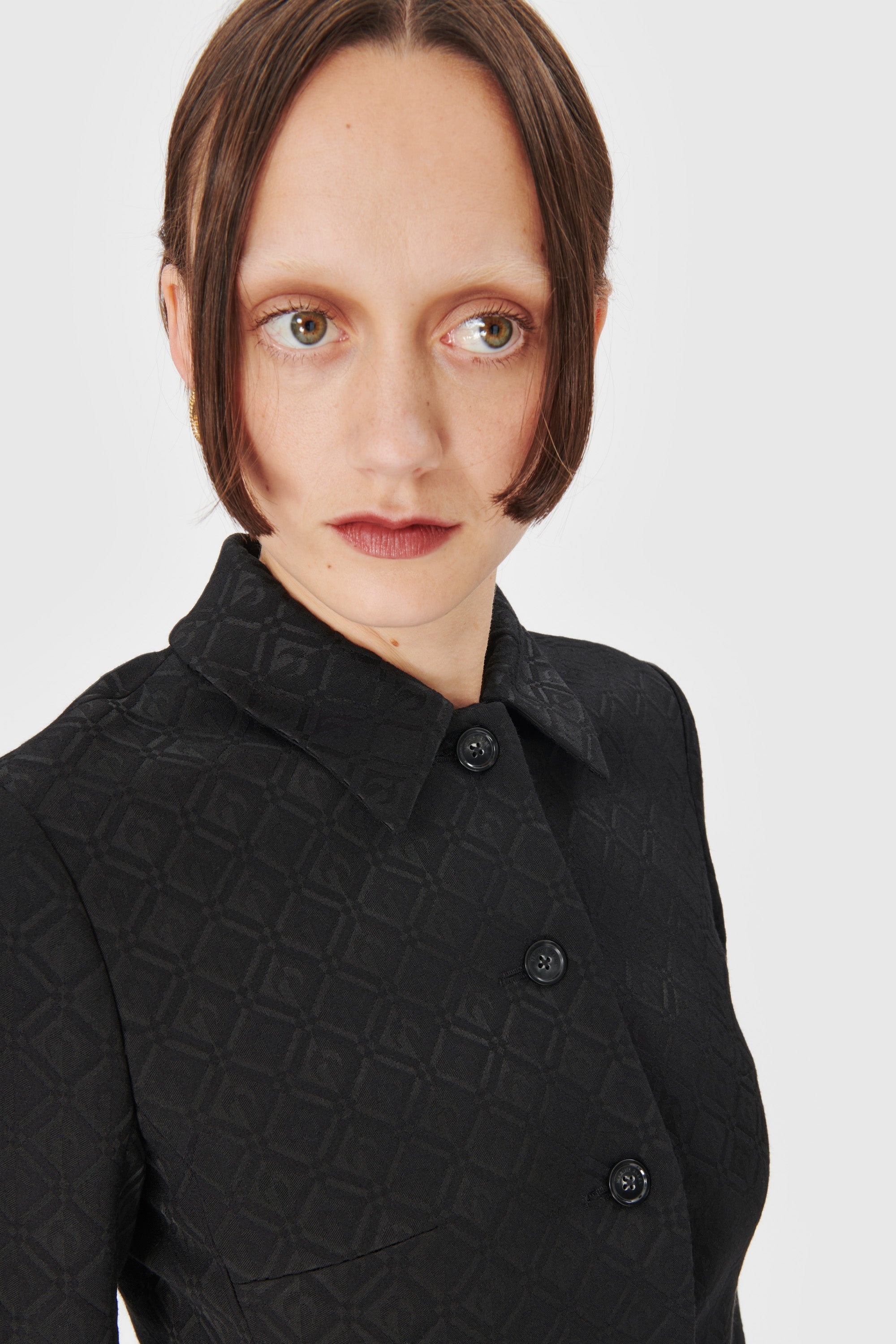 Moon Diamant Jacquard Cropped Jacket - 5