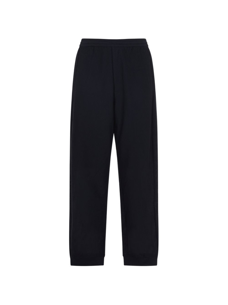 textured logo trousers 1