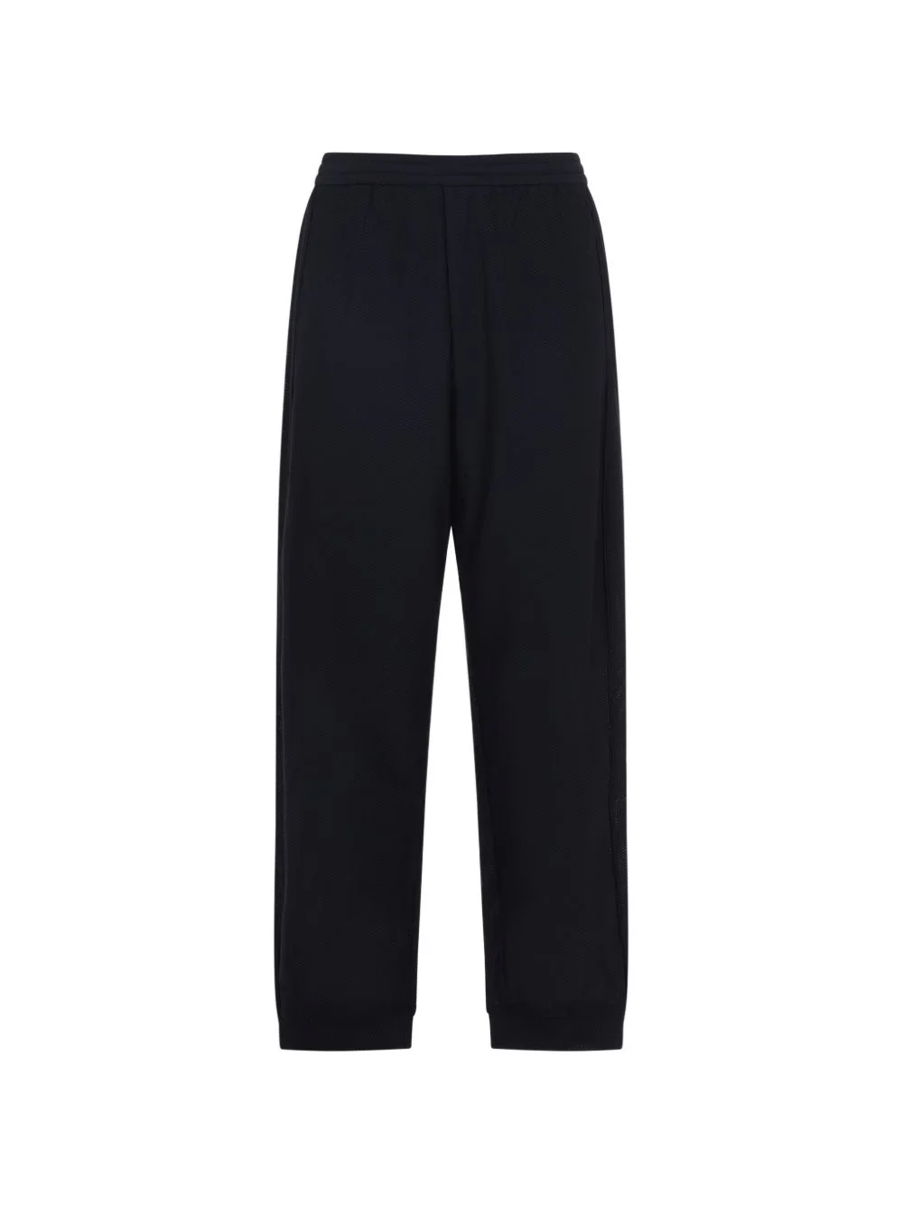 textured logo trousers - 1