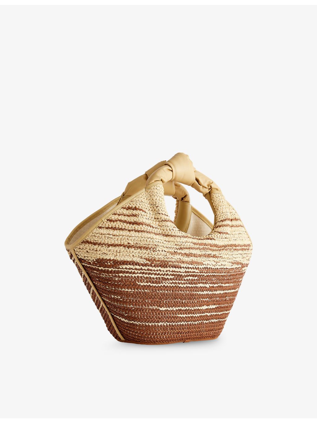 Castell Raffia Knotted-Handle Raffia Tote Bag - 4