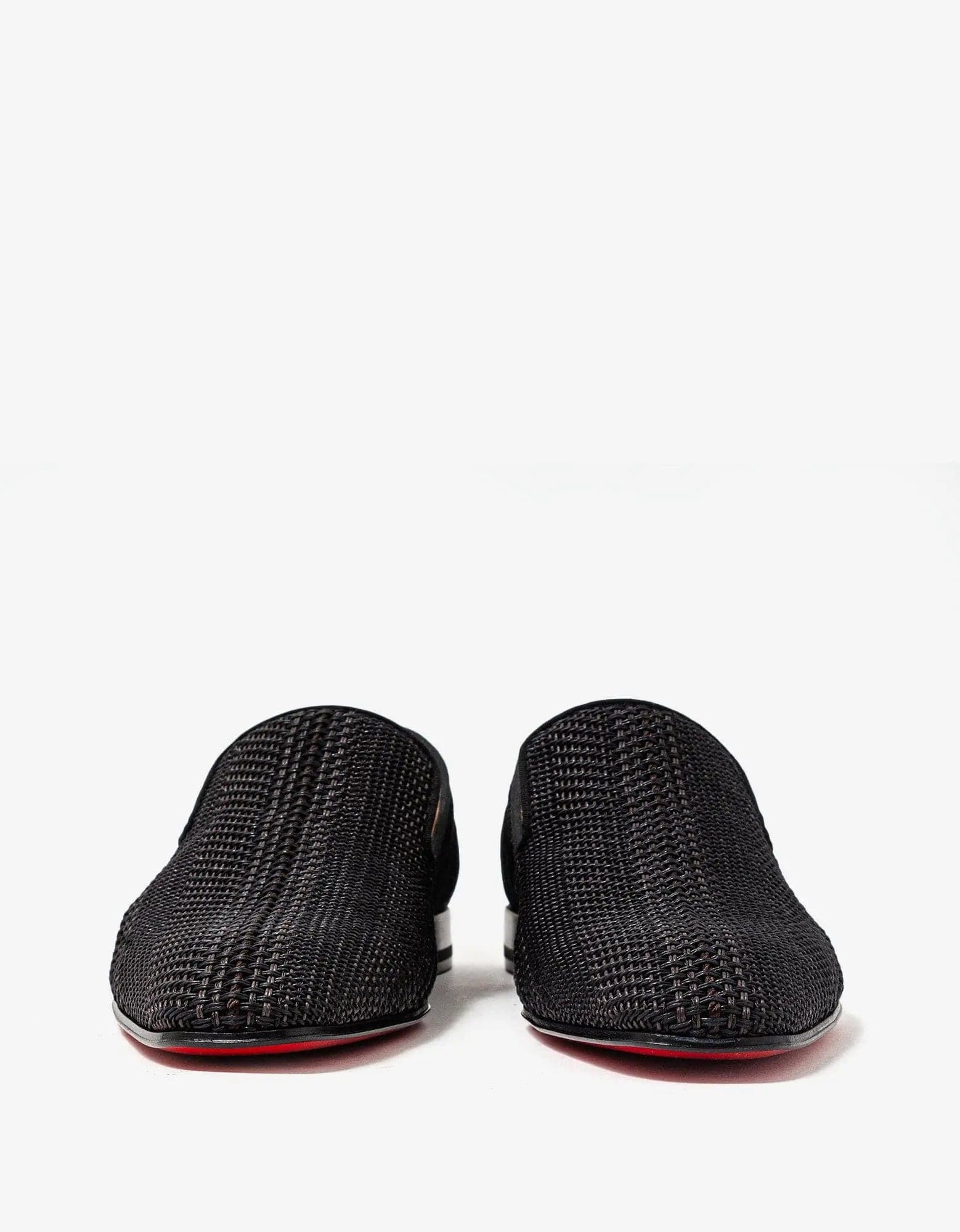Christian Louboutin AC Dandelion Flat Brown Woven Loafer - 4