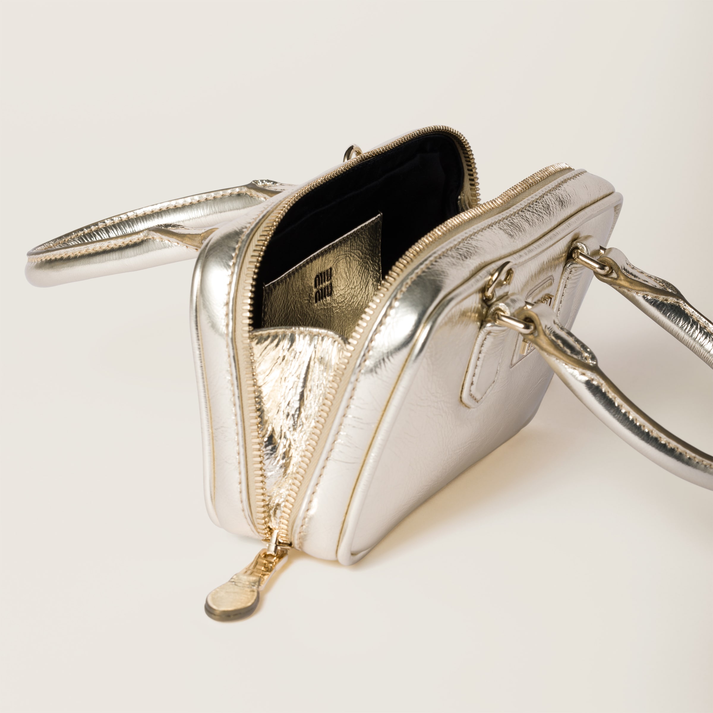 Arcadie laminated nappa leather minI-bag - 4