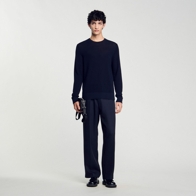 Sandro TEXTURED KNIT SWEATER outlook