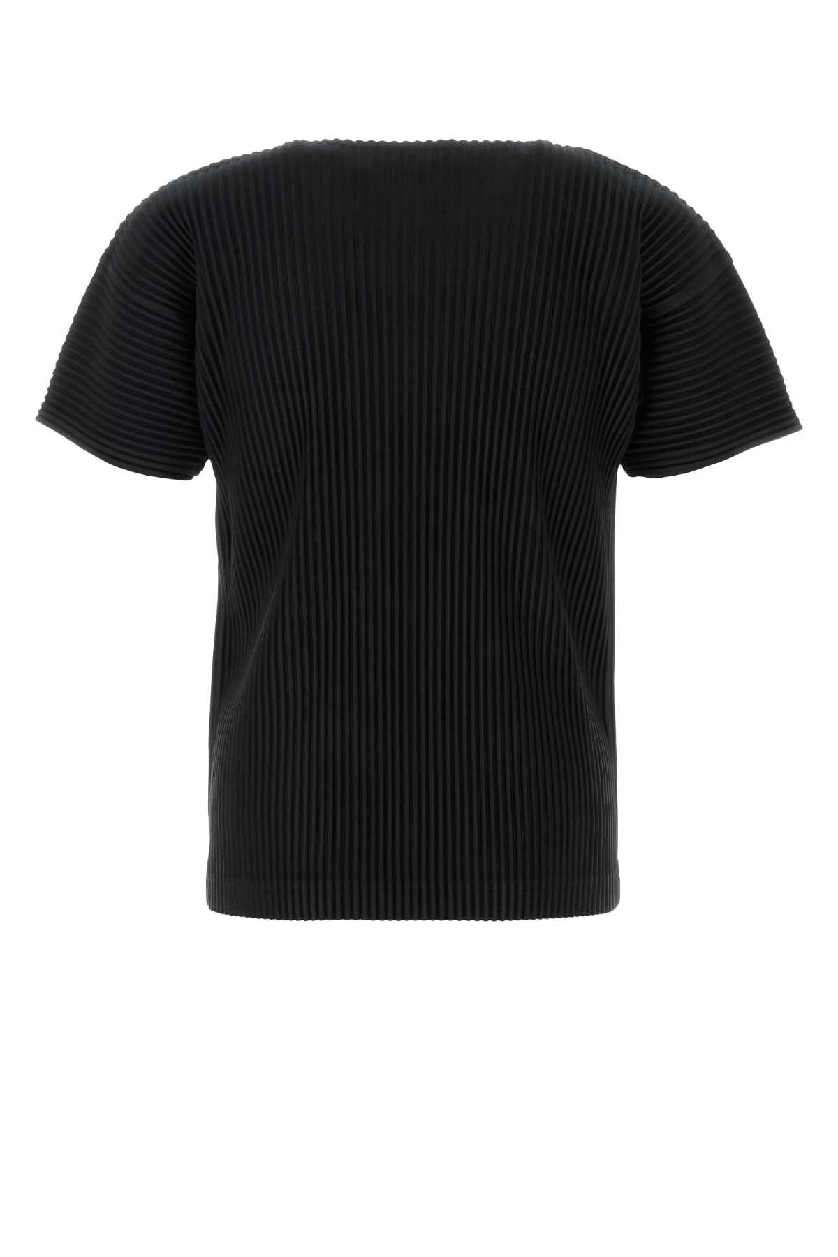Homme Plisse' Issey Miyake Men Black Polyester T-Shirt - 2