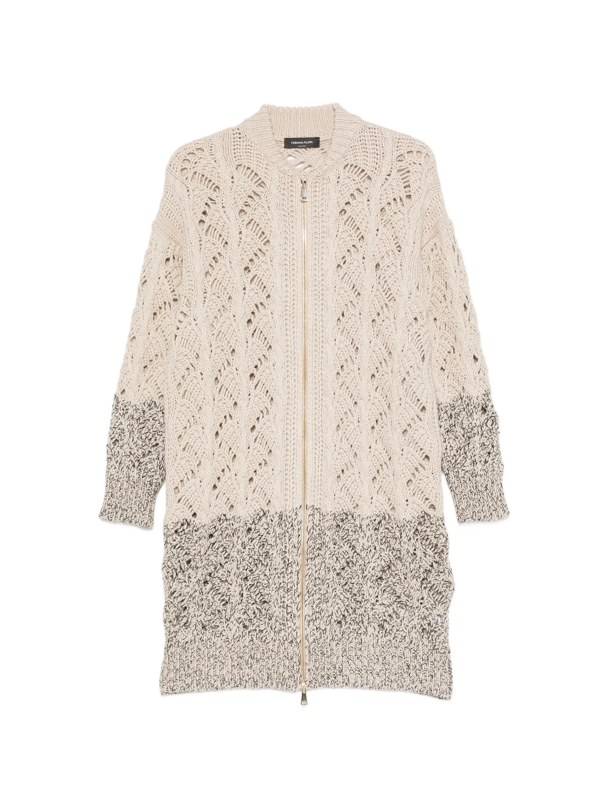 Fabiana Filippi Open-knit Zip-up Cardigan - 1