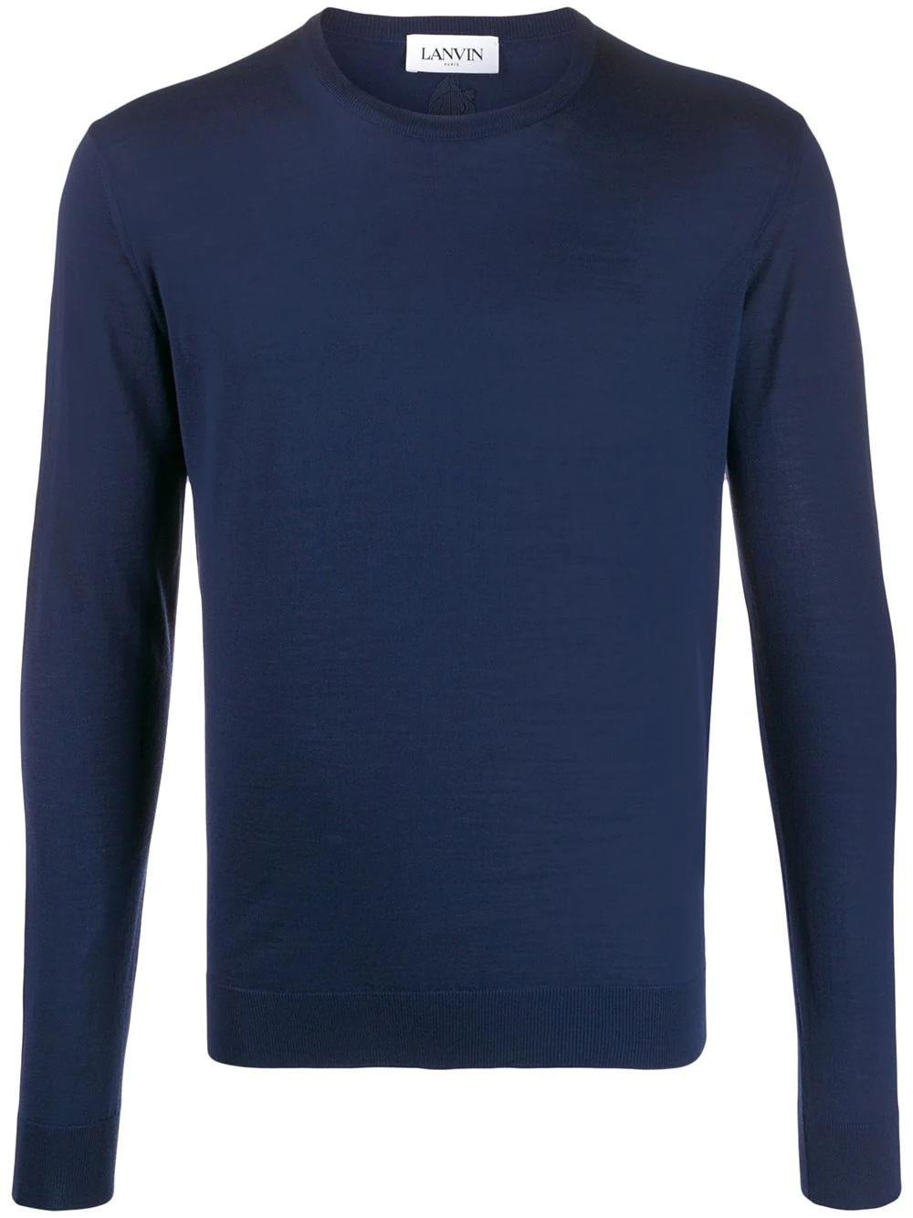 crew neck ribbed jumper - 1