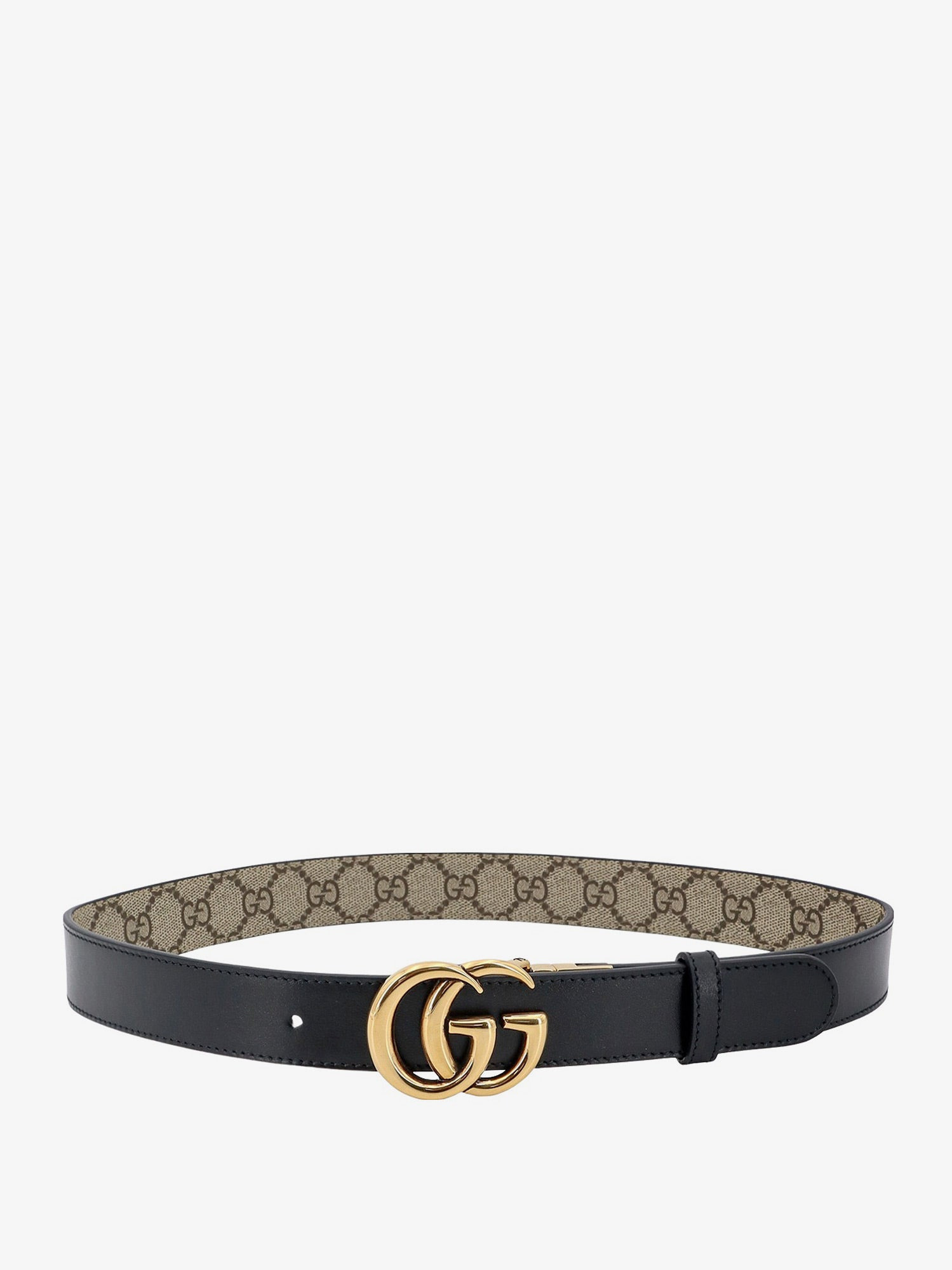 Gg Supreme Fabric And Leather Reversible Belt - 3