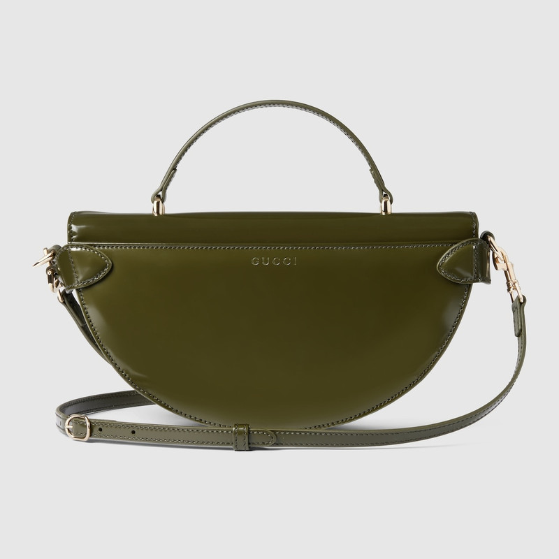 Small half-moon top handle bag 5