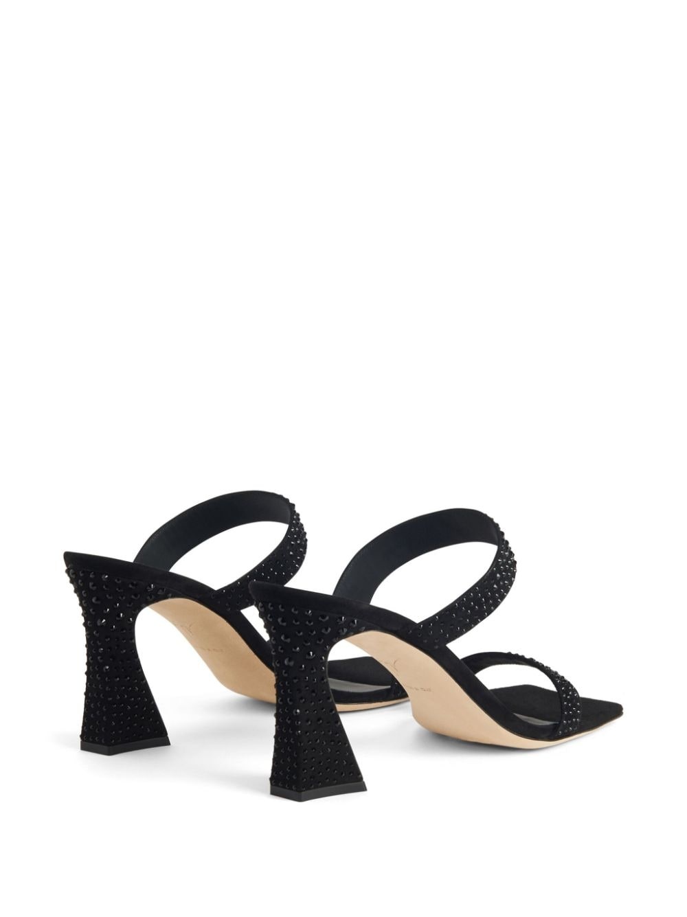 Flaminia 85 mm velvet sandals - 3