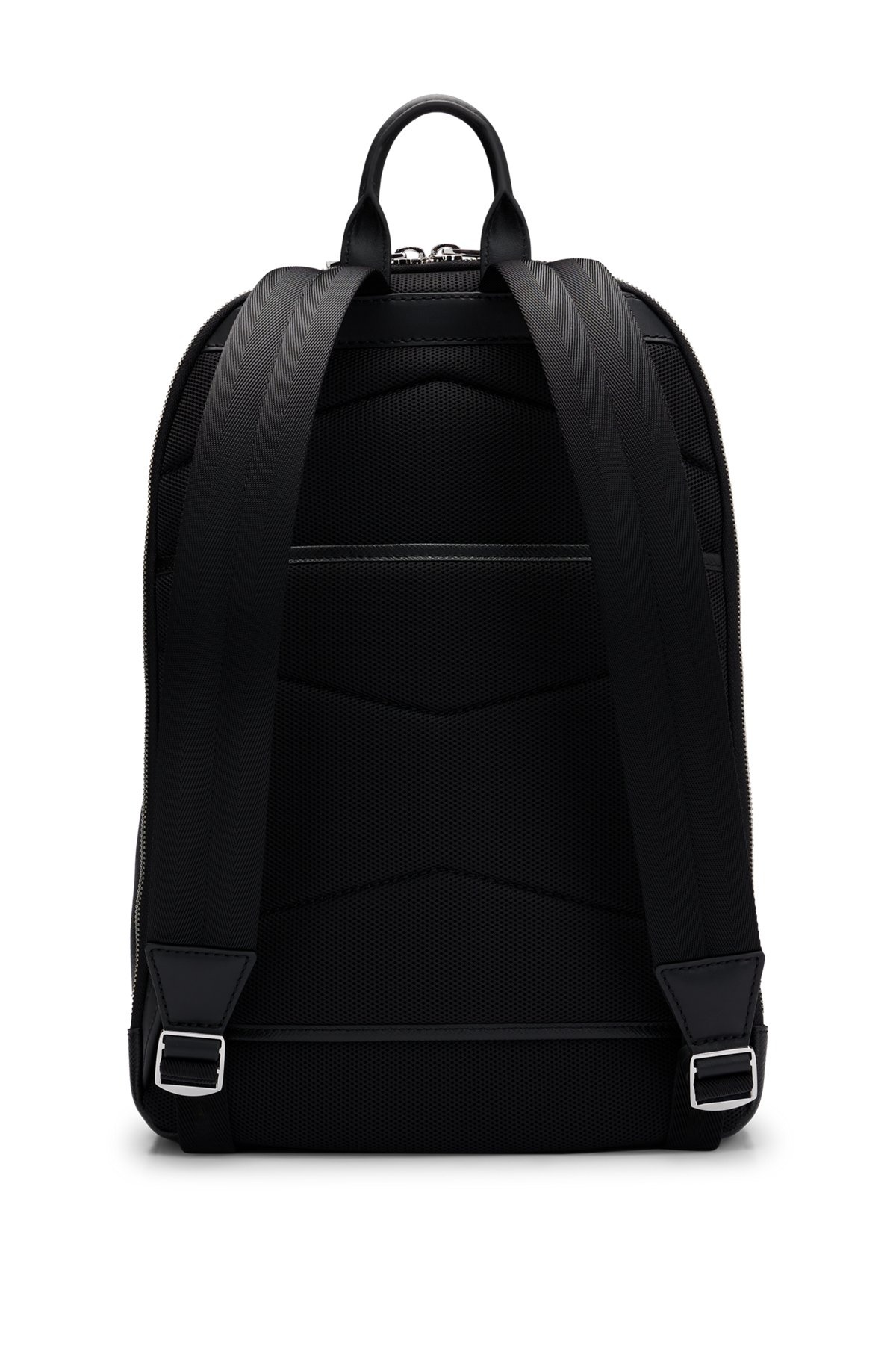 LEATHER BACKPACK WITH DETACHABLE INNER POUCH - 2