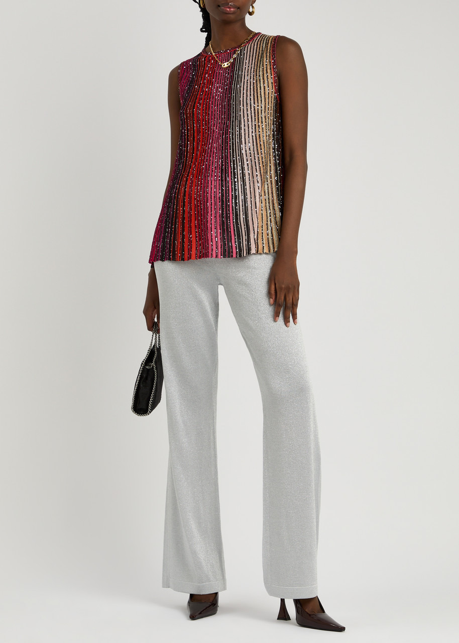 Missoni Striped Sequin-embellished Ribbed-knit Tank - 4