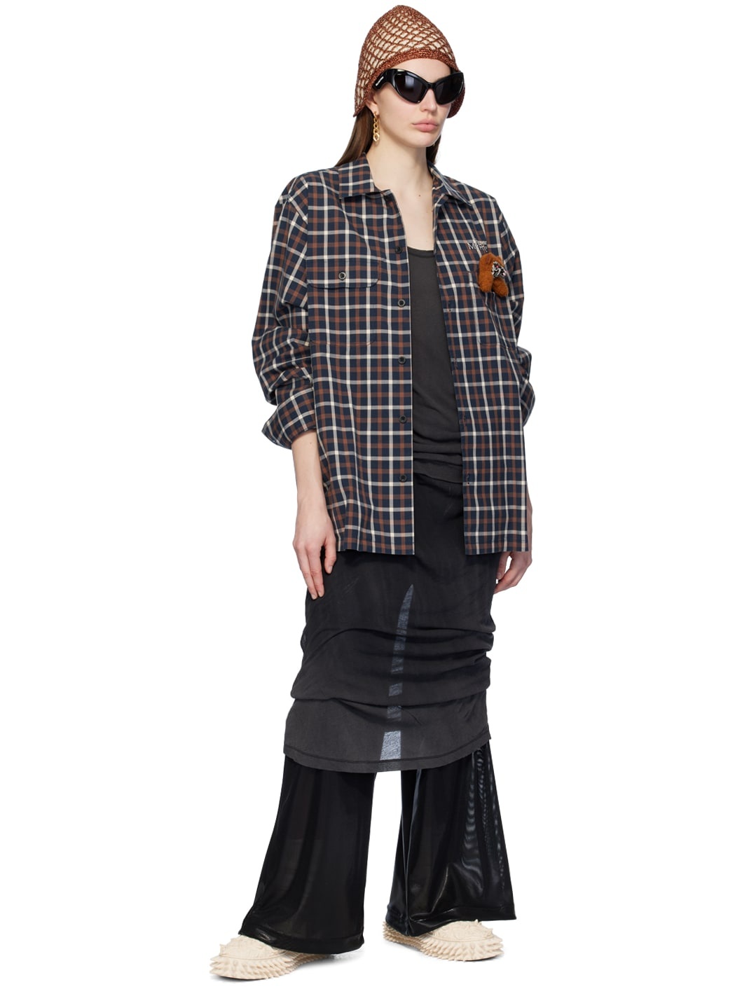 Black Curb Chain Lounge Pants - 4