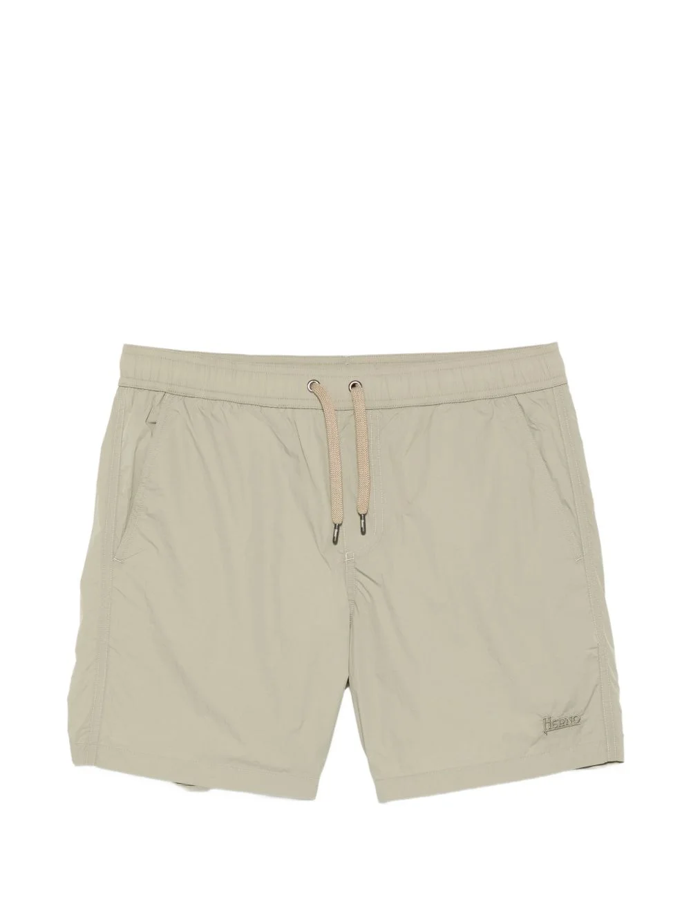 drawstring swim shorts - 1