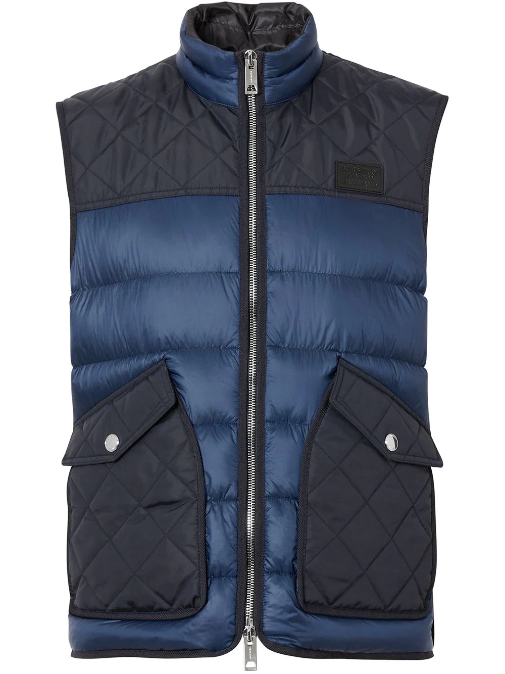 logo-appliqué padded gilet - 1