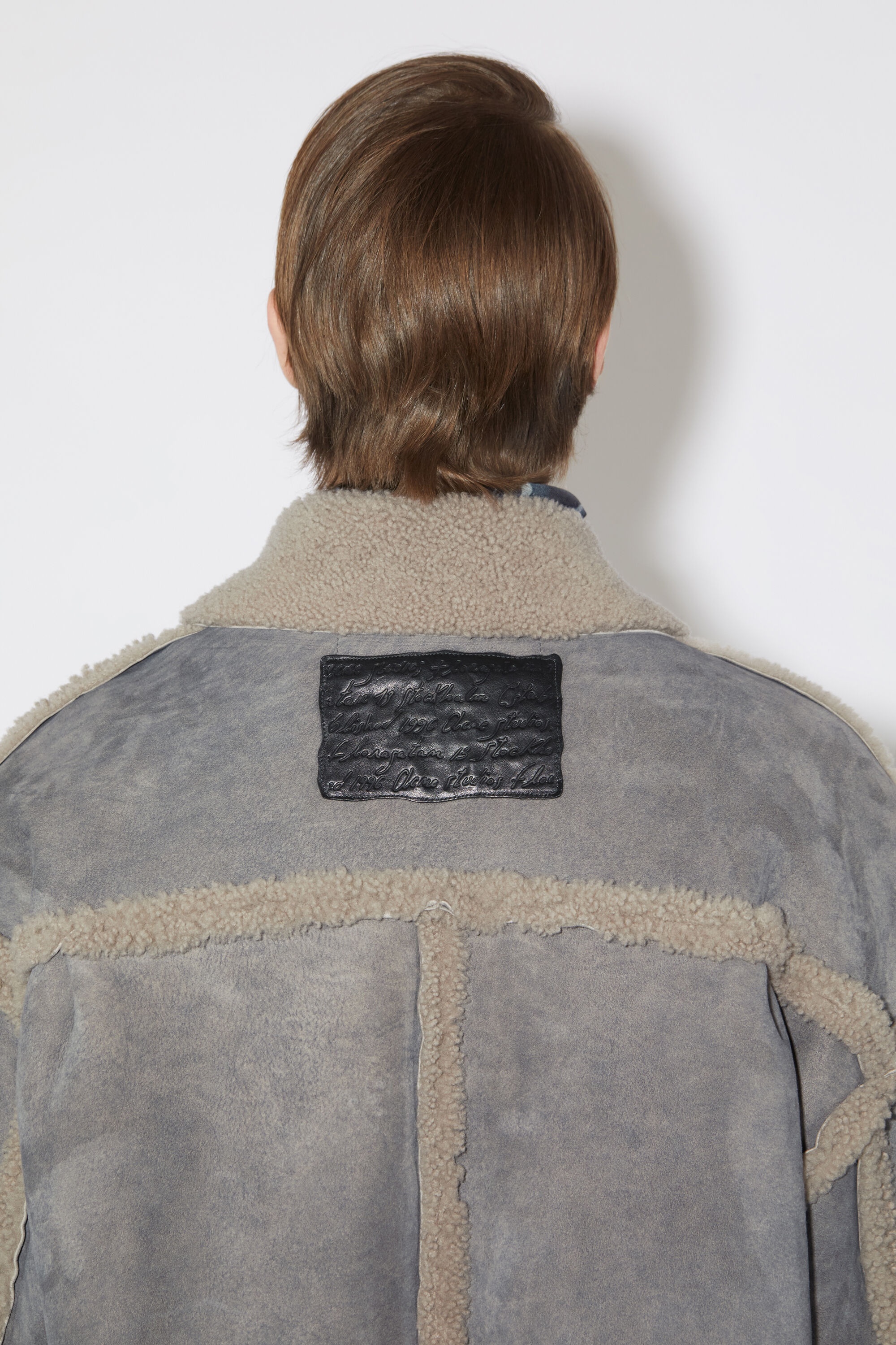 Shearling jacket - Taupe grey - 5
