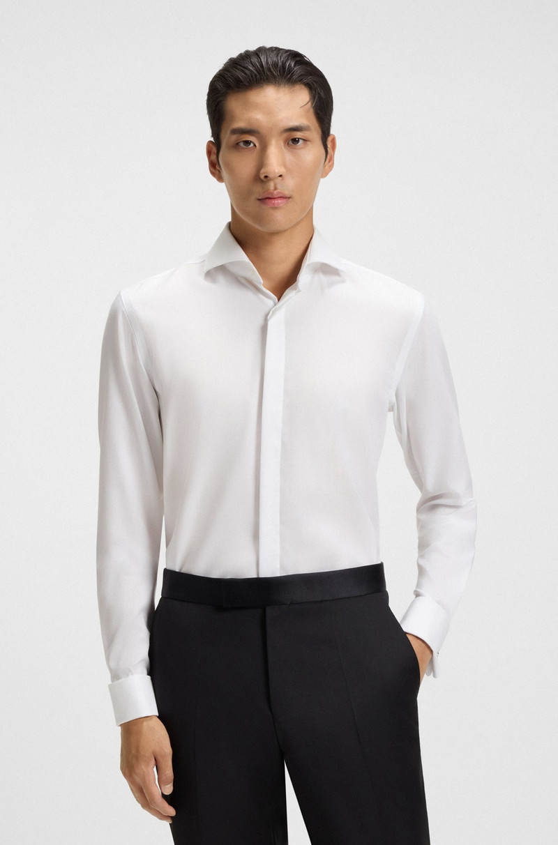 WRINKLE-RESISTANT SLIM-FIT SHIRT IN OXFORD COTTON 2