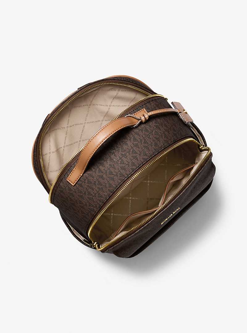 MICHAEL KORS Sable Large Signature Logo Backpack outlook