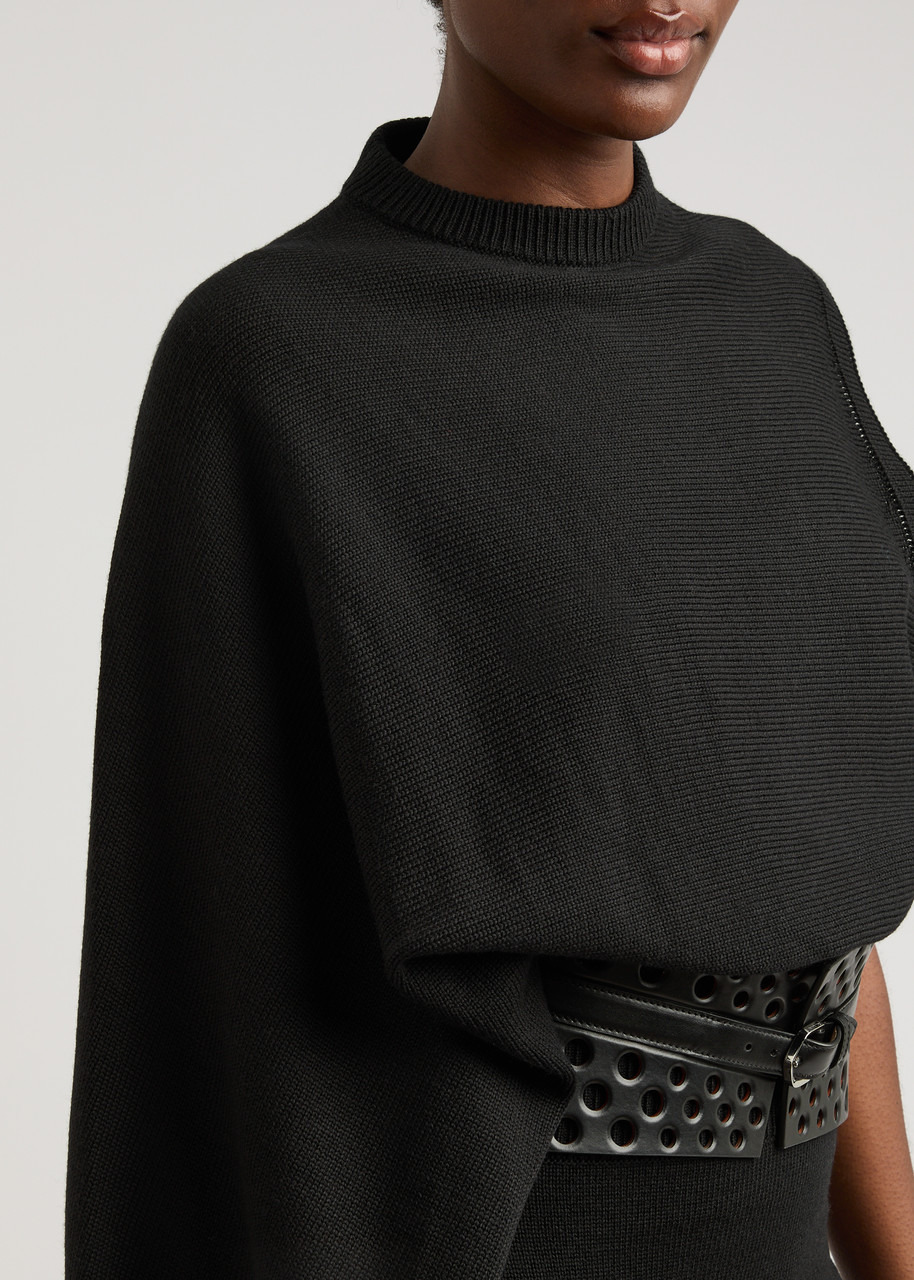 Alaïa One-shoulder Wool Jumper Dress - 5