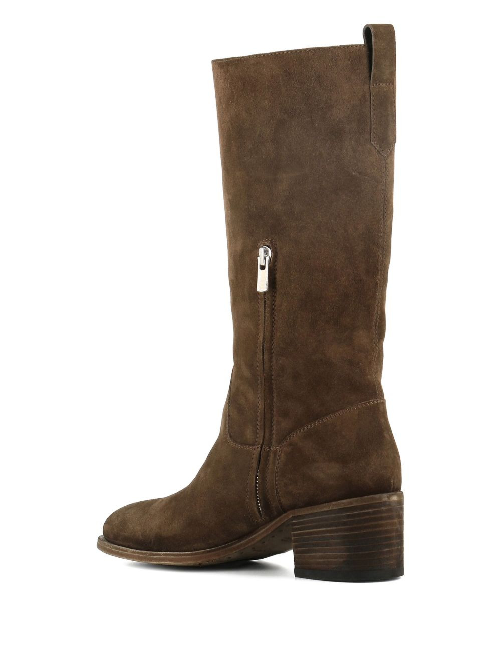 suede mid-calf boots - 3