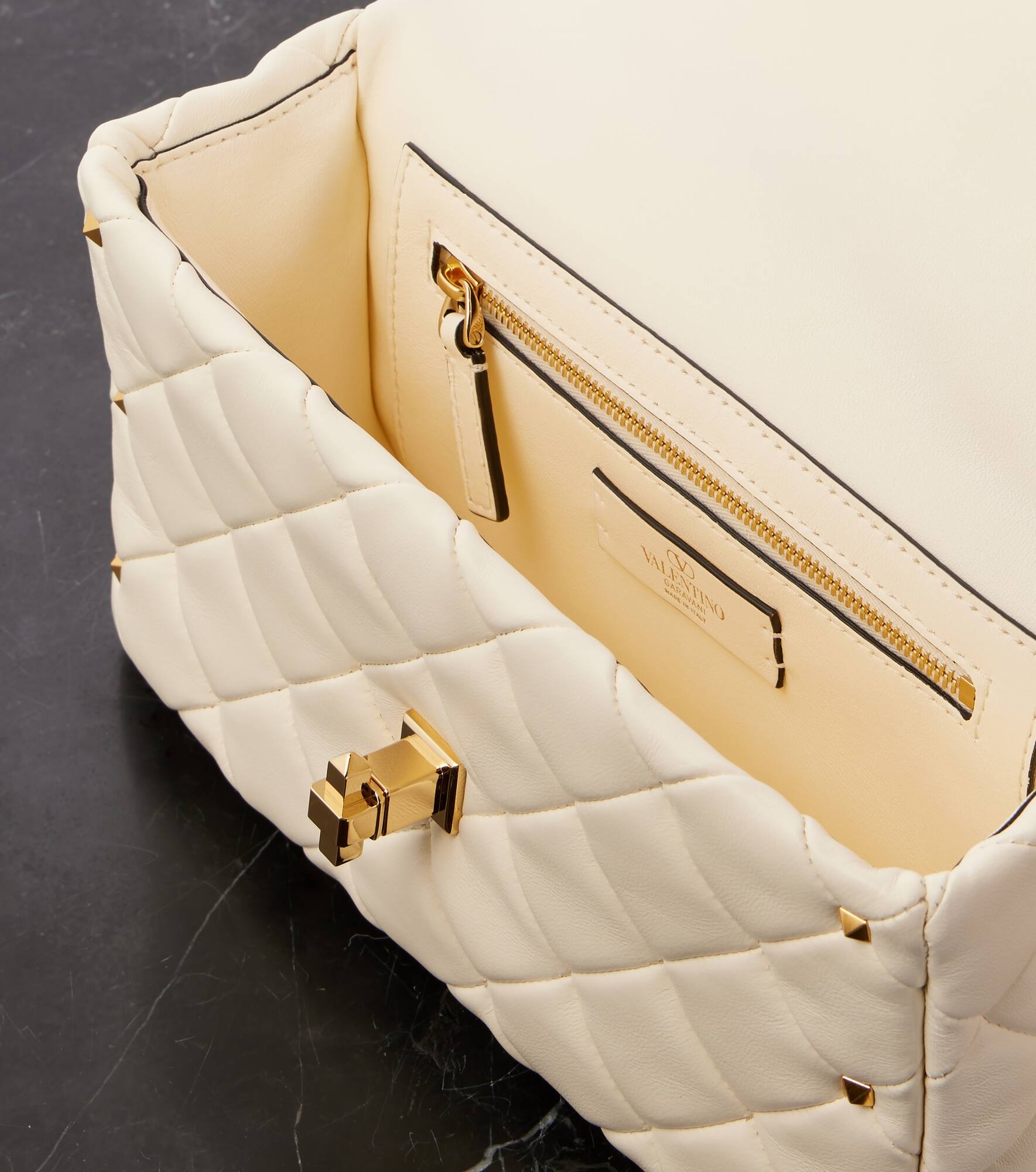 Rockstud Spike leather shoulder bag - 3