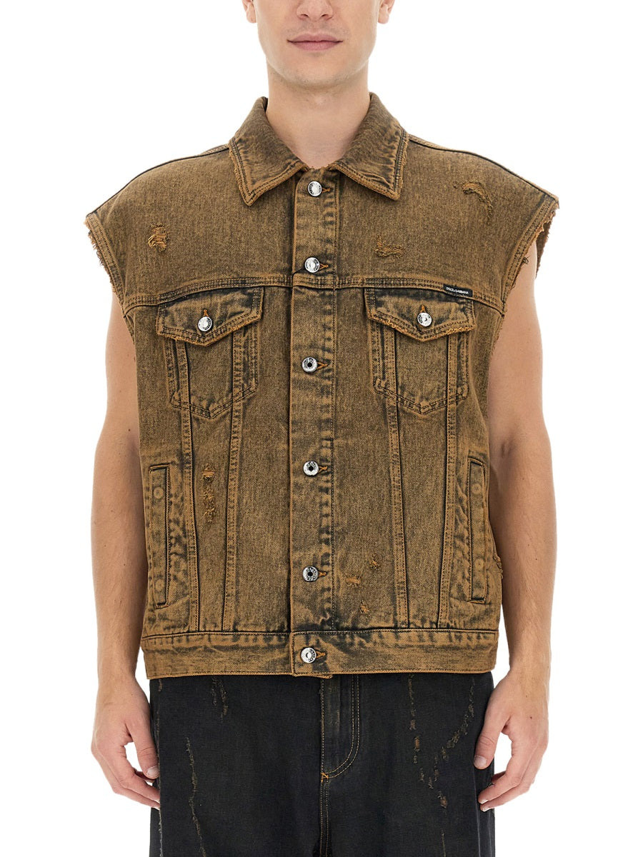 Denim Vest - 1