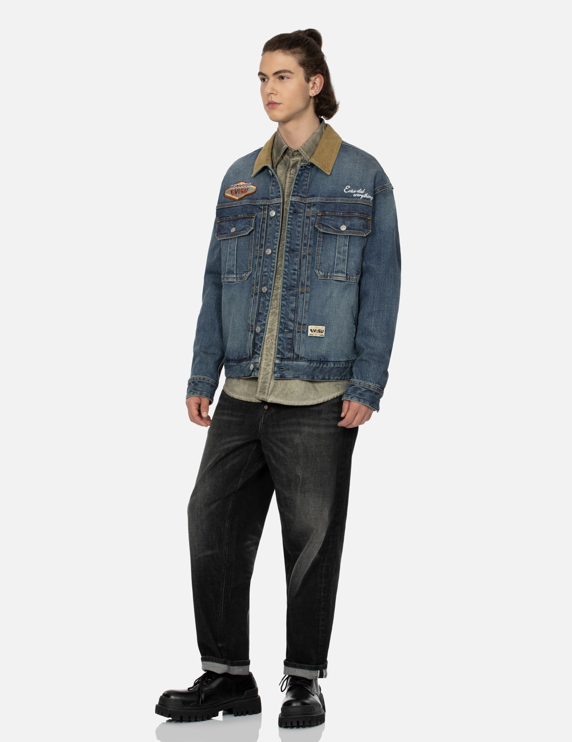 EBISU EMBROIDERY LOOSE FIT DENIM JACKET - 4