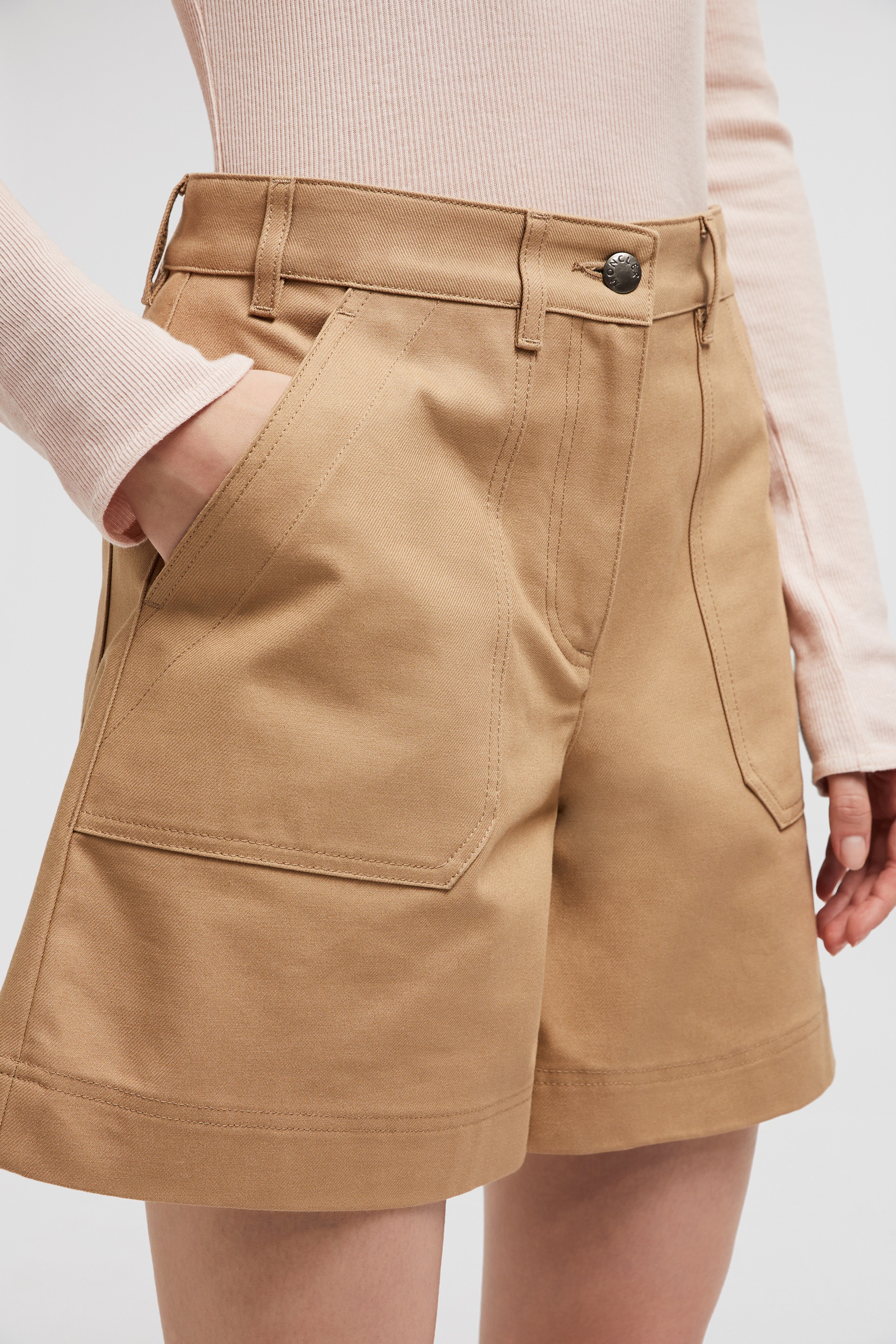 Cotton Gabardine Bermuda Shorts - 6