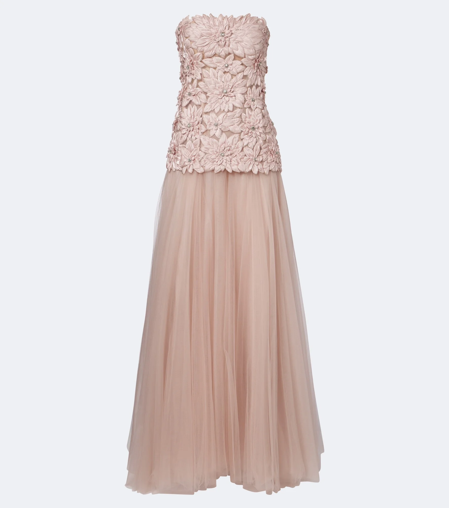 Gisella embellished satin and tulle gown - 1