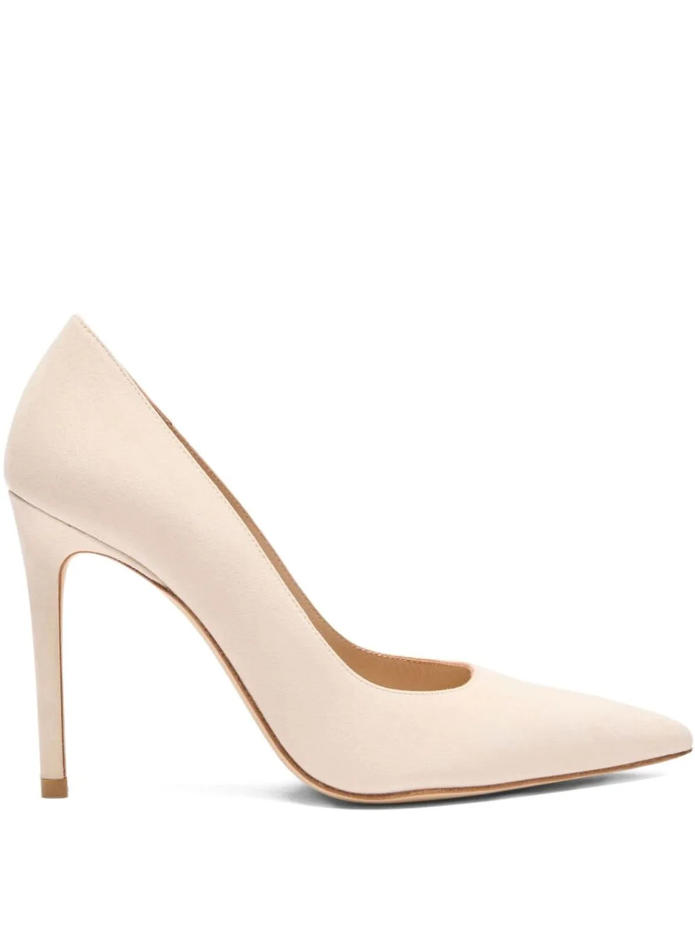 pointed-toe suede pumps - 1
