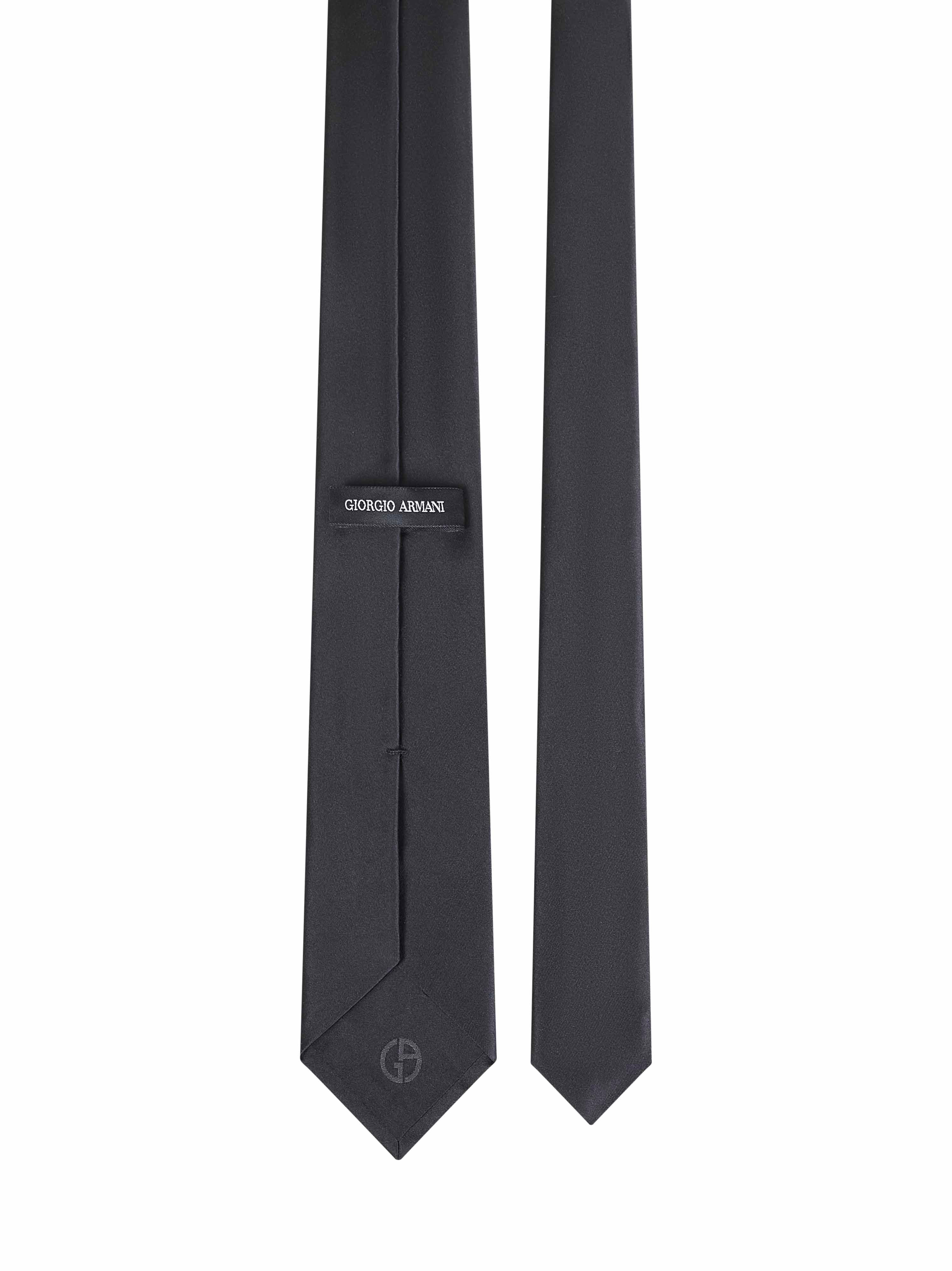 Black silk tie - 2