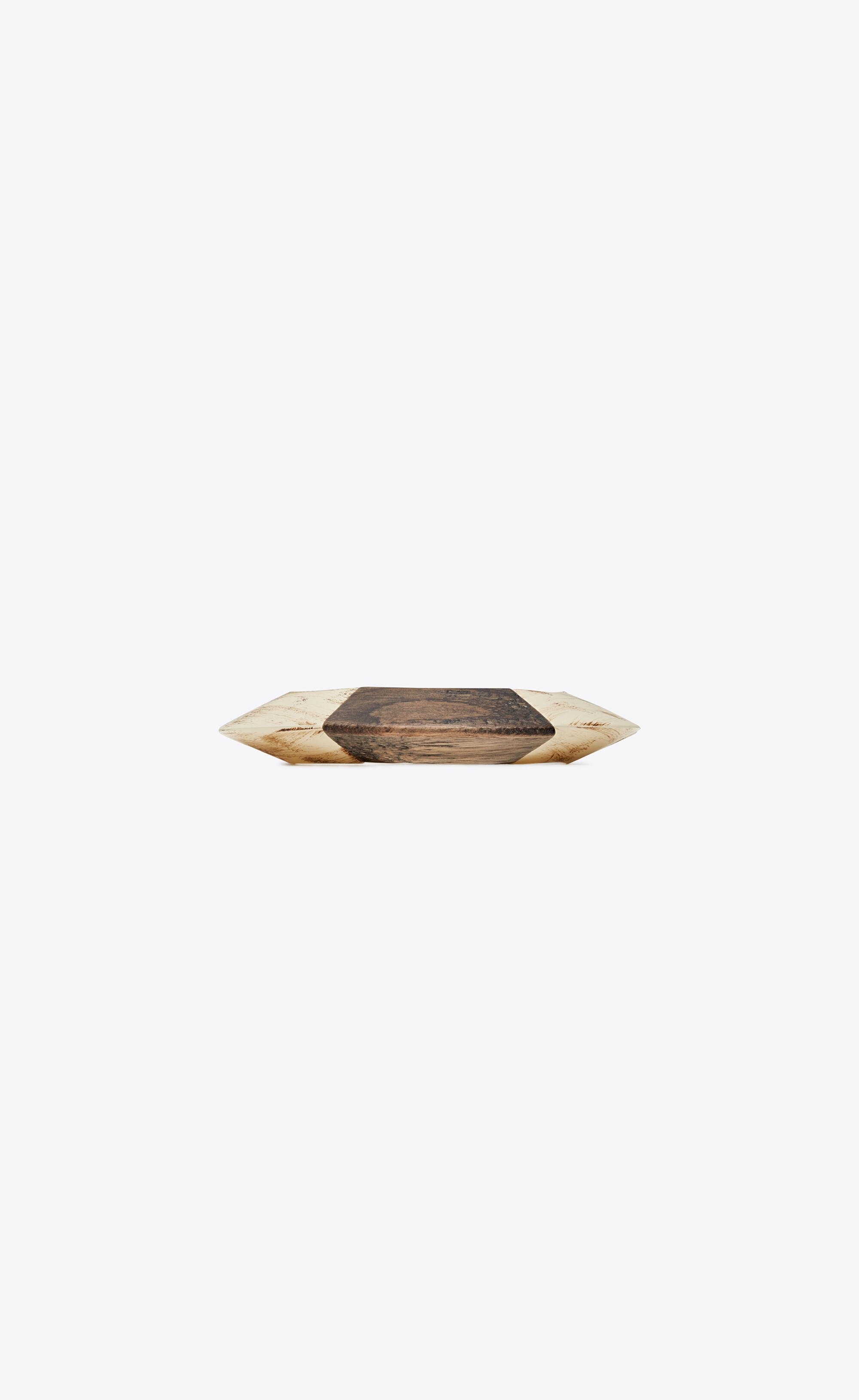 spinning top elastic bangle in resin, wood and metal - 4