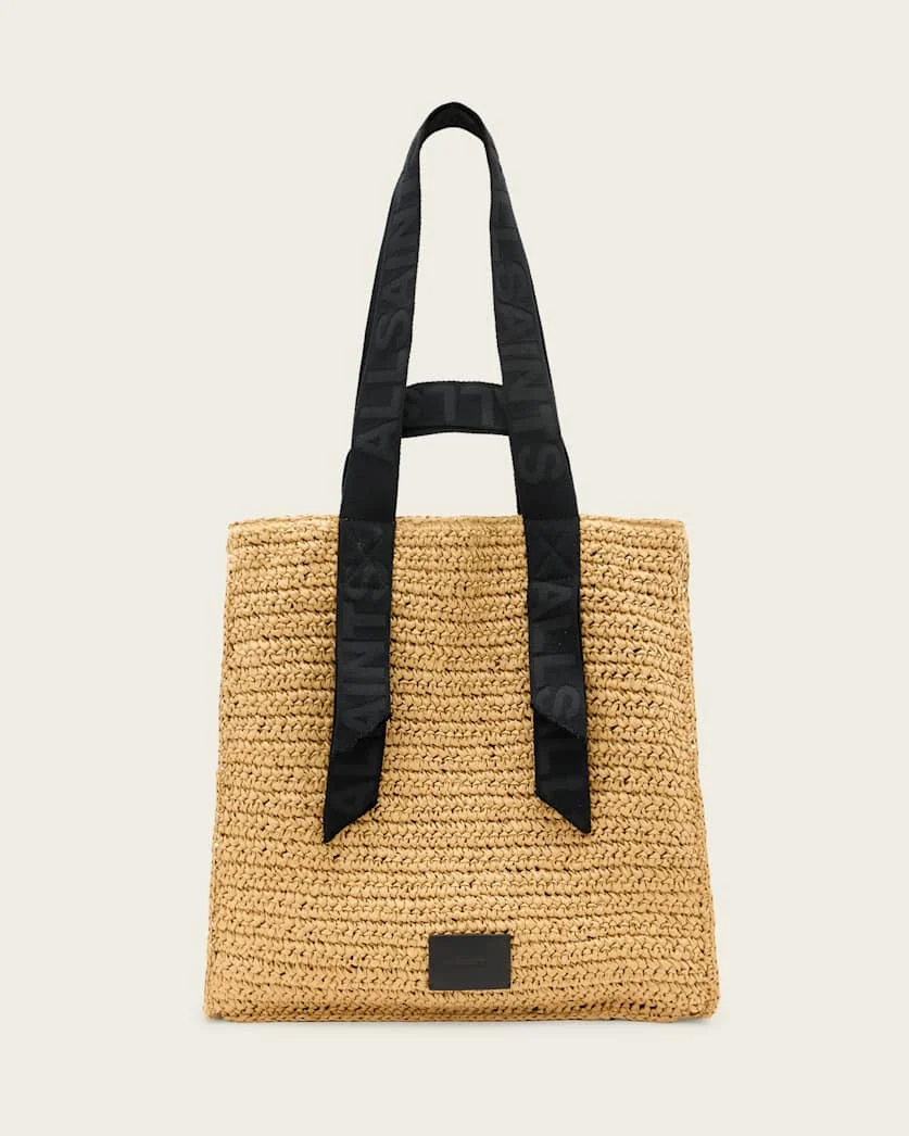LULLAH WOVEN STRAW TOTE BAG - 1