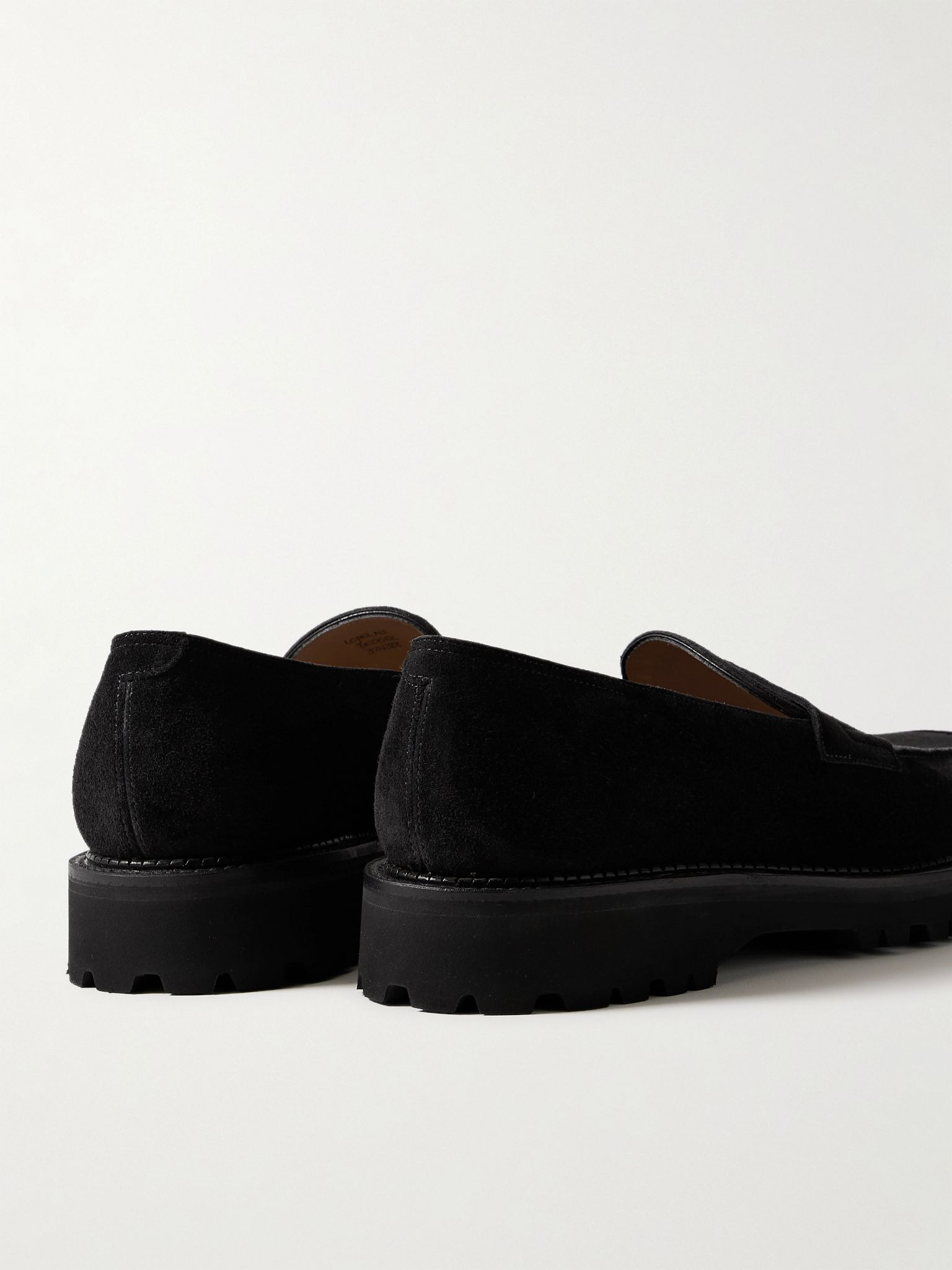 Lopez New Standard Suede Penny Loafers Black - 5
