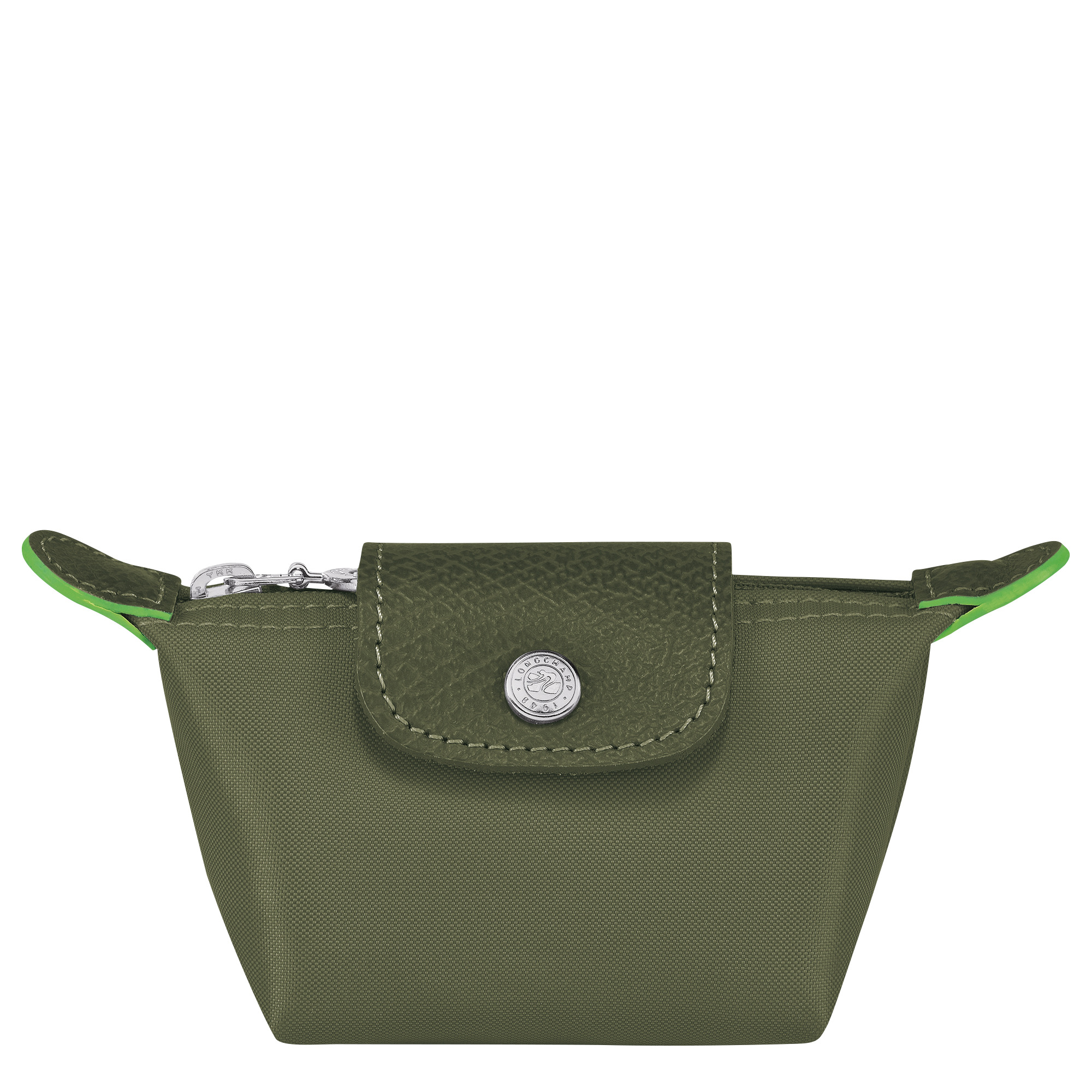 Le Pliage Green Coin purse Forest - Recycled canvas - 1