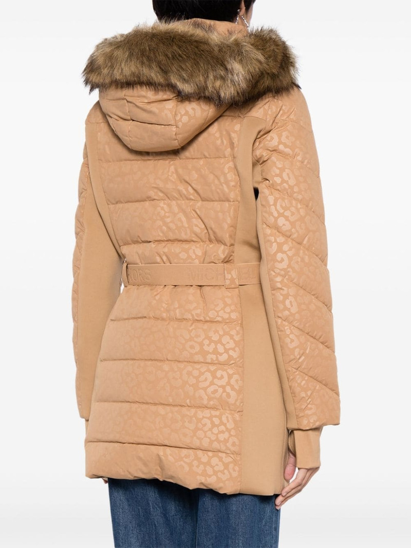 leopard-print padded parka coat 4