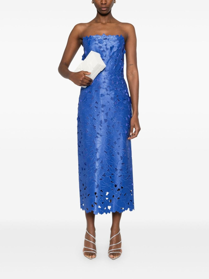 COSTARELLOS satin midi dress outlook