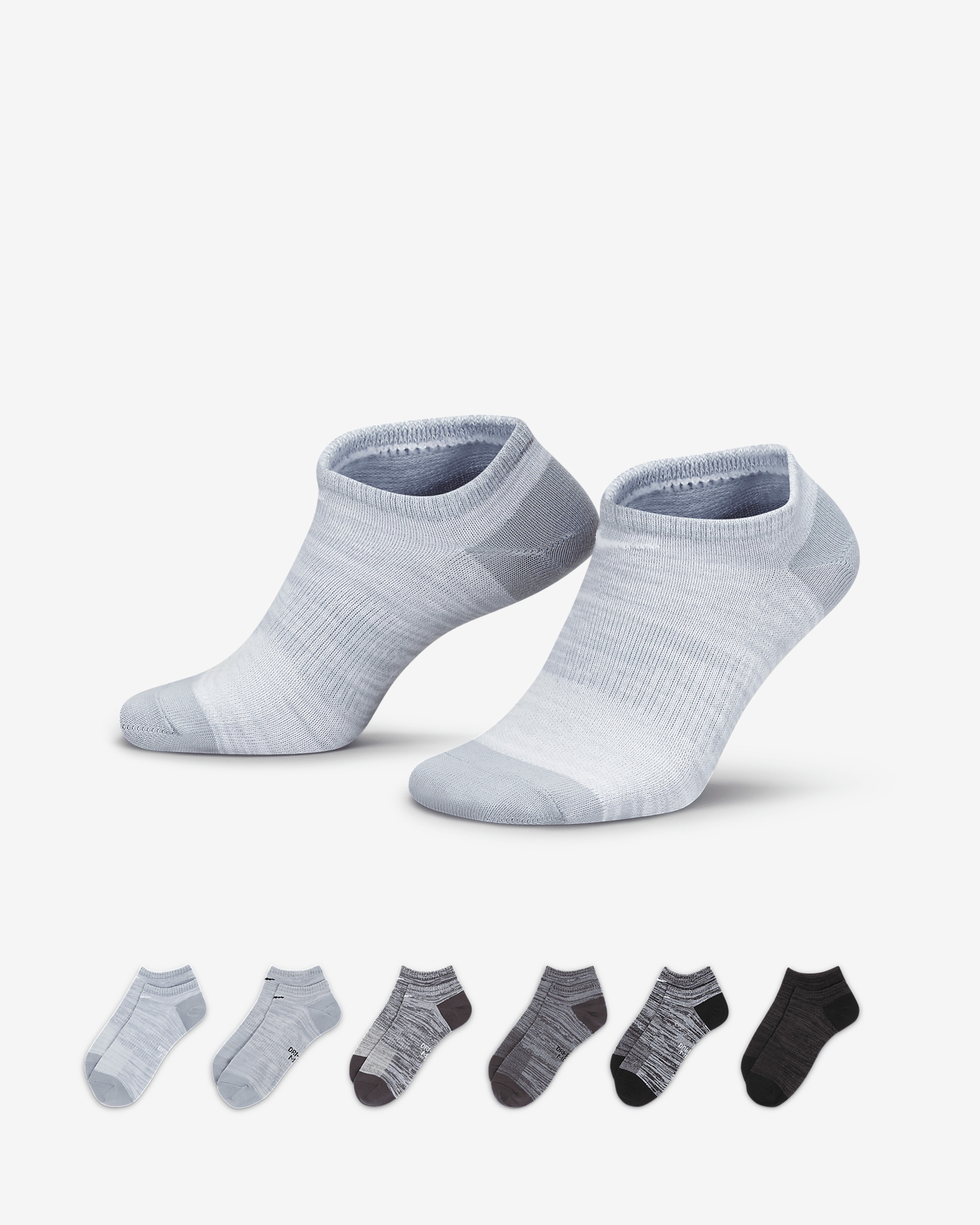 Nike Everyday Lightweight No-Show Training Socks (6 Pairs) - 1