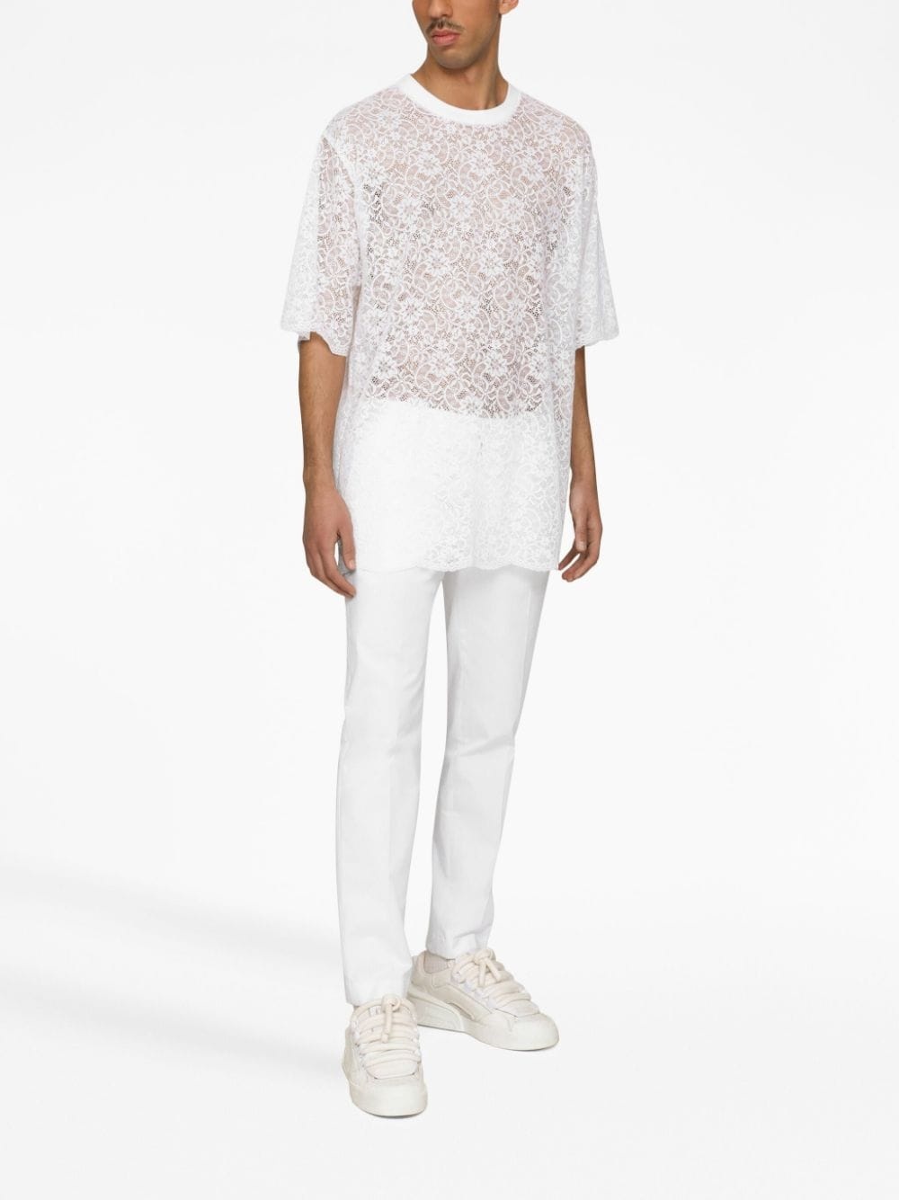 logo-embroidered tailored trousers - 3