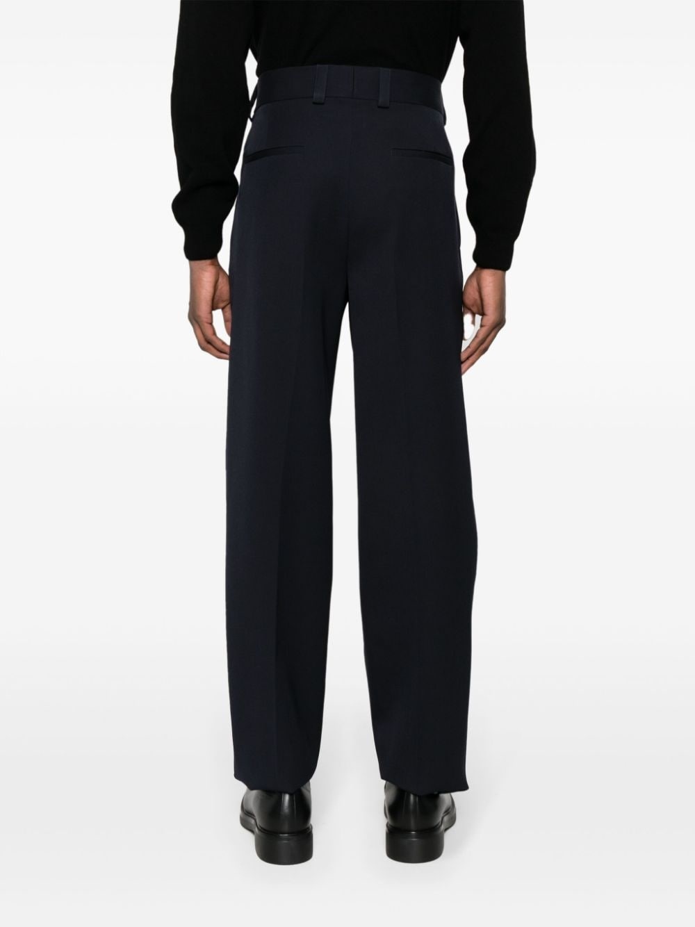 tapered wool trousers - 4