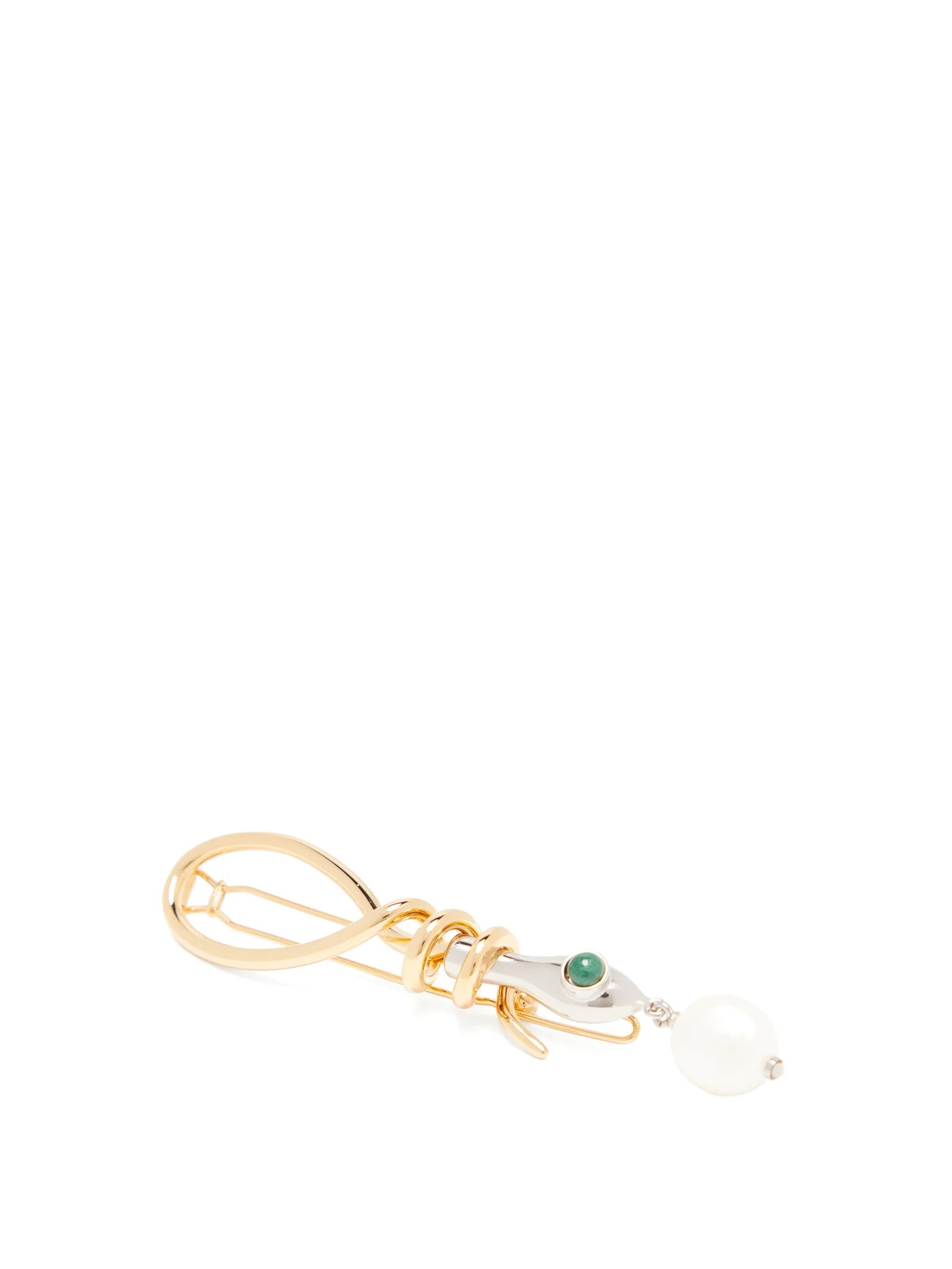 Callie pearl-drop snake hair clip - 1